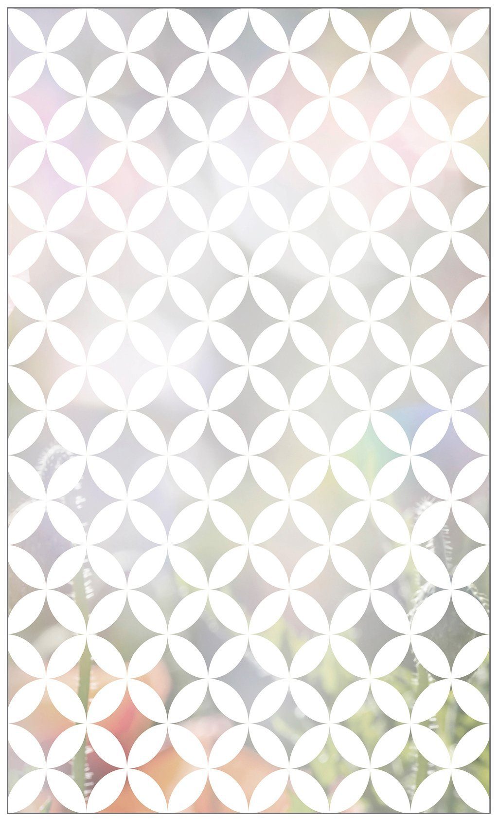 Look Fensterfolie MySpotti, x 60 statisch glatt, white, 100 Chadi halbtransparent, cm, haftend