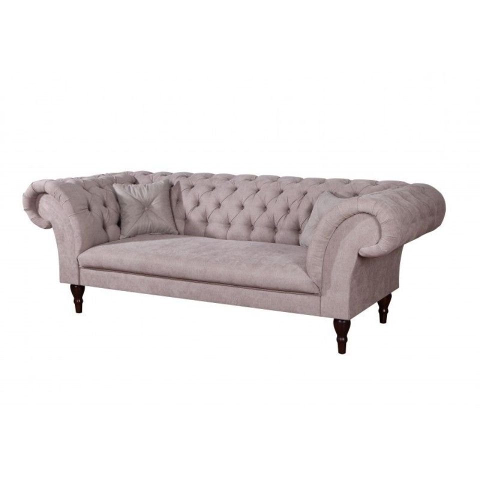 in Sofa Couchen Couch Made 3er Europe Polster JVmoebel Textil Design Sitz, Chesterfield