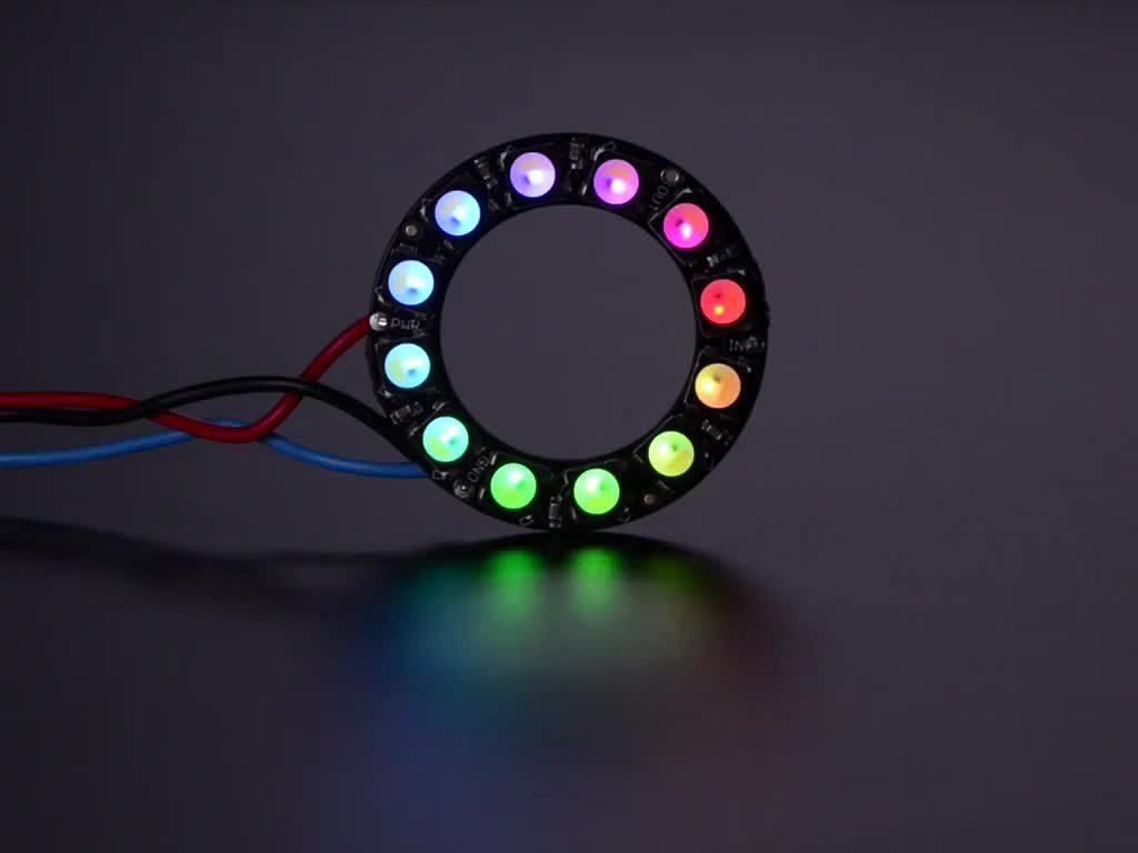 LED-Streifen Adafruit NeoPixel Ring - 12 x 5050 RGBW LEDs mit integrierten