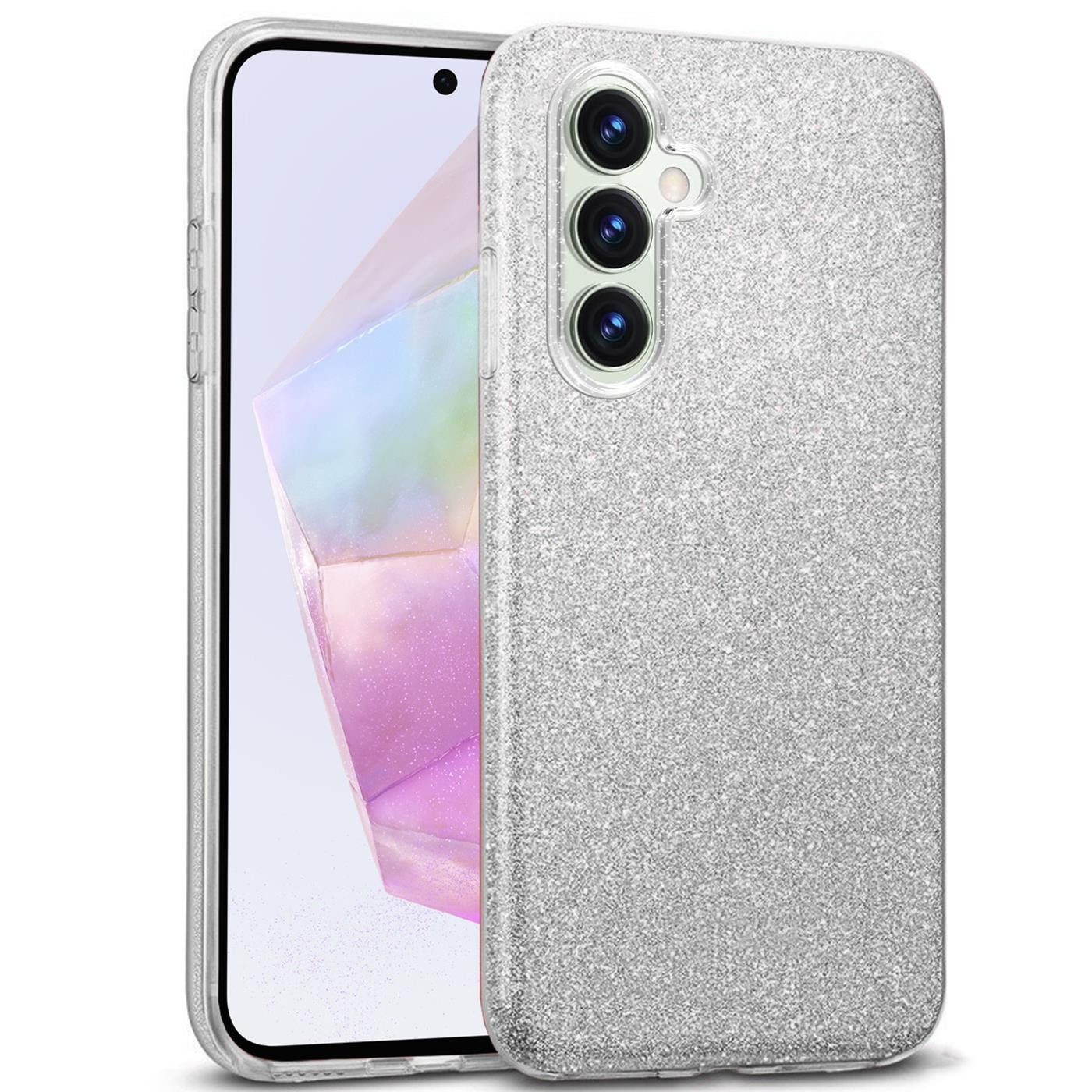 CoolGadget Handyhülle Glitzer Glamour Hülle für Samsung Galaxy A55 5G 6,6 Zoll, Slim Case mit Glossy Effect Schutzhülle für Samsung A55 5G Hülle