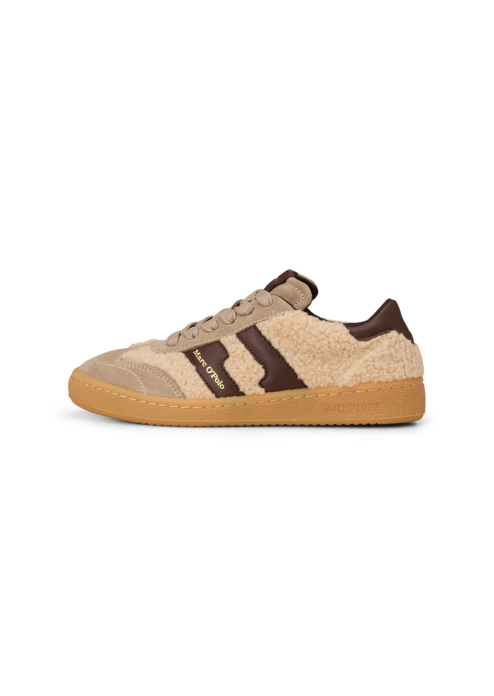 Marc O'Polo aus Leder und Teddyfell Sneaker