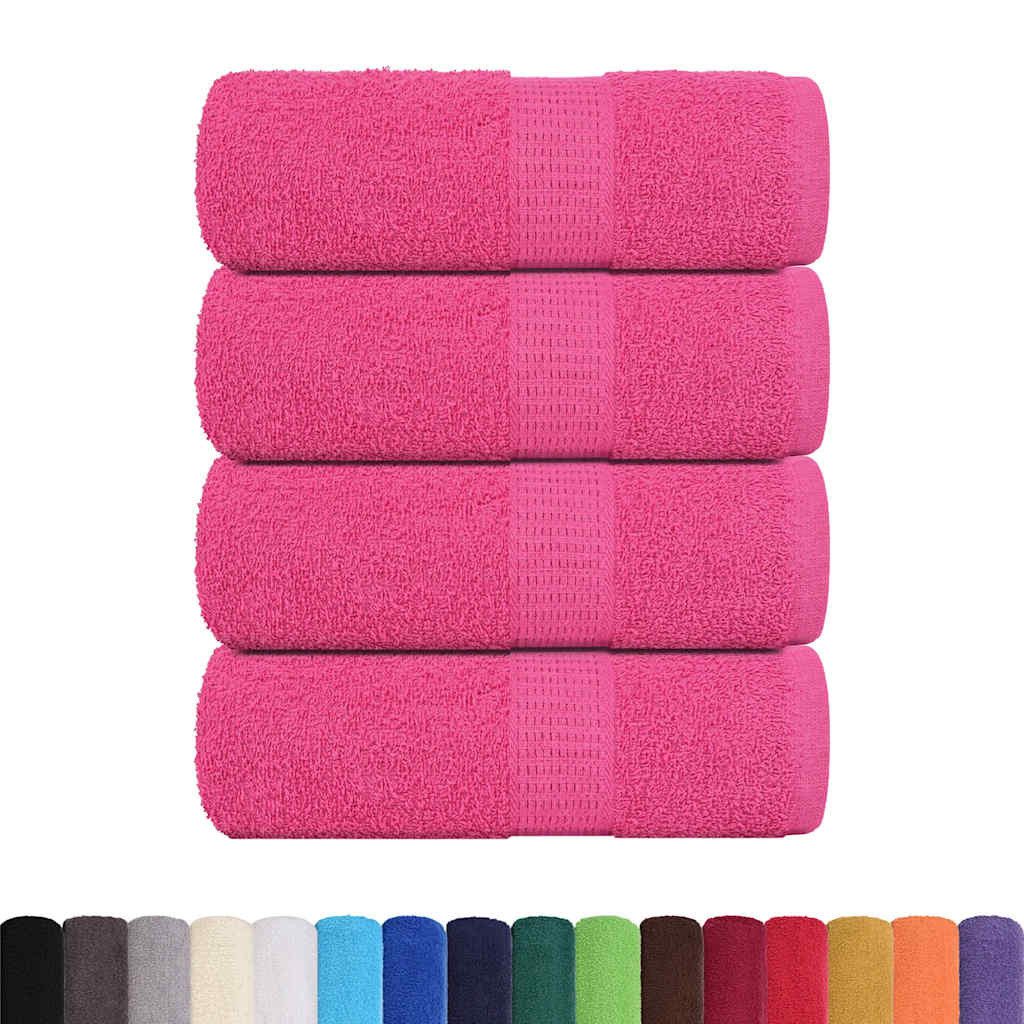 vidaXL Handtuch Seiftücher 4 Stk. Rosa günstig online kaufen