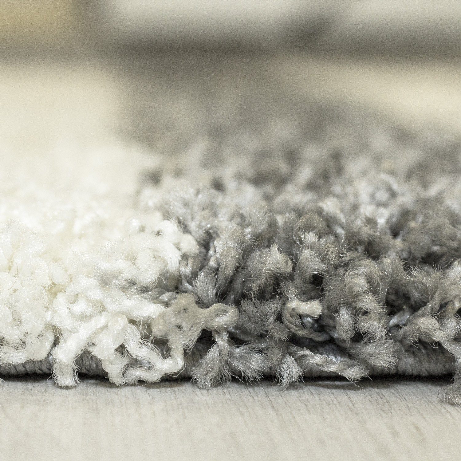 Stilvoll Günstig Hochflor-Teppich für Wohnzimmer und Schlafzimmer Kariertes Design, Rund, Höhe: 30 mm