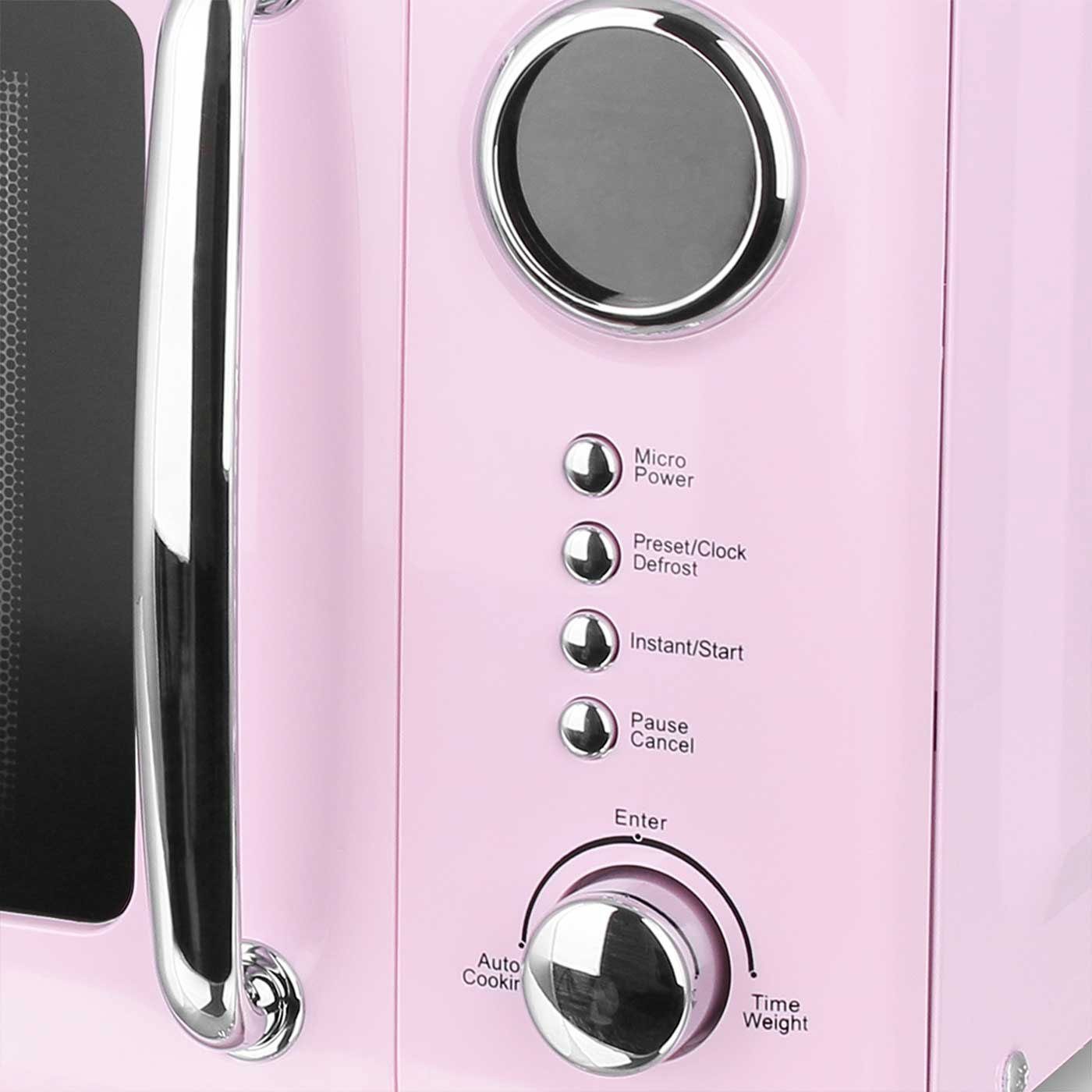 Mikrowelle 80000688 EPIQ Strom Retro Design rosa/pink,