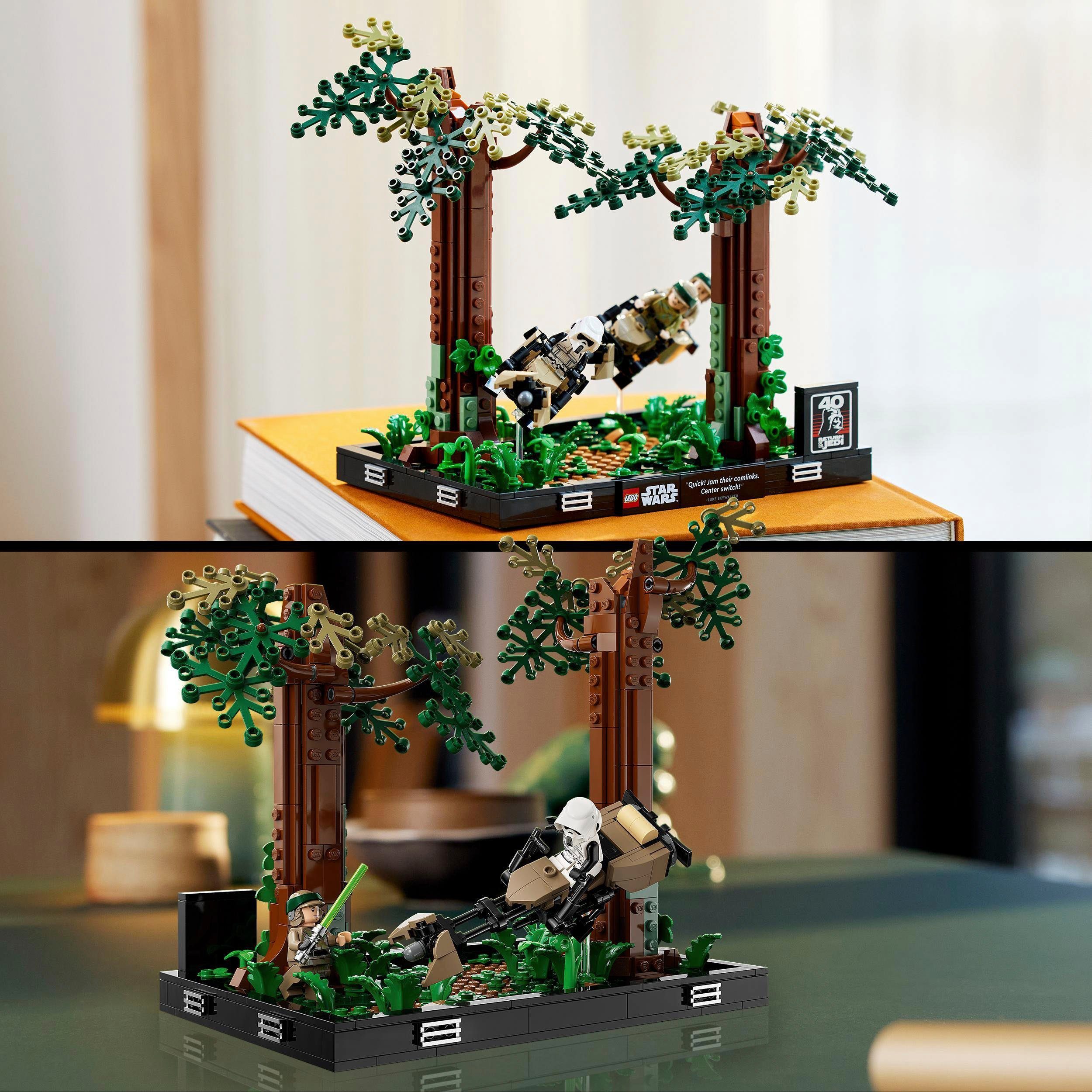 LEGO® Konstruktionsspielsteine Verfolgungsjagd Wars, St) (75353), LEGO® Star – Diorama (608 Endor auf