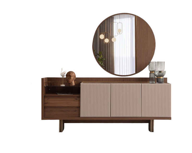 JVmoebel Anrichte Stilvoll Perfekte Anrichte Braun Farbe Designer Möbel für Esszimmer (1 St., 1x Anrichte), Made in Europa