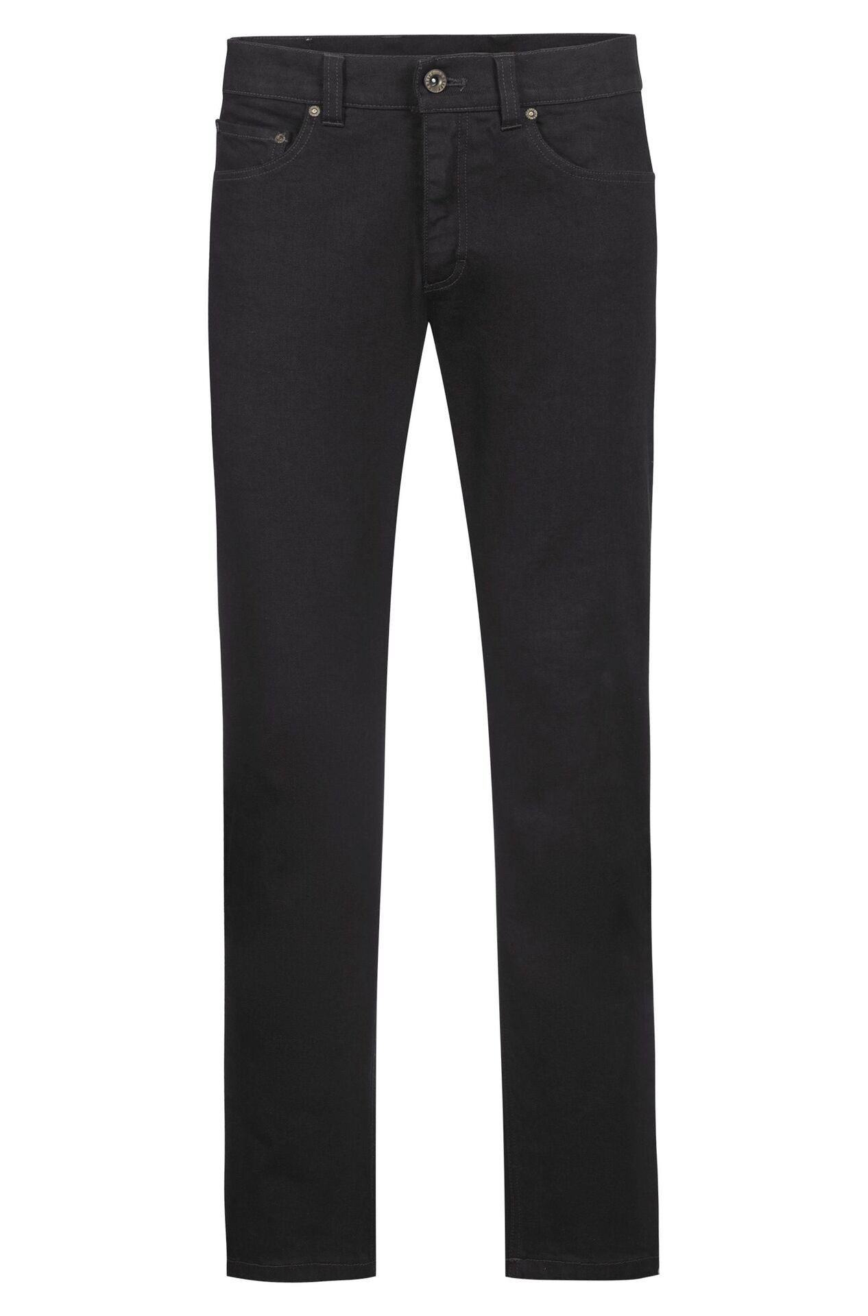 GREIFF Anzughose Greiff Corporate CASUAL Herren Jeans 5-Pocket Regular-Fit Schwarz