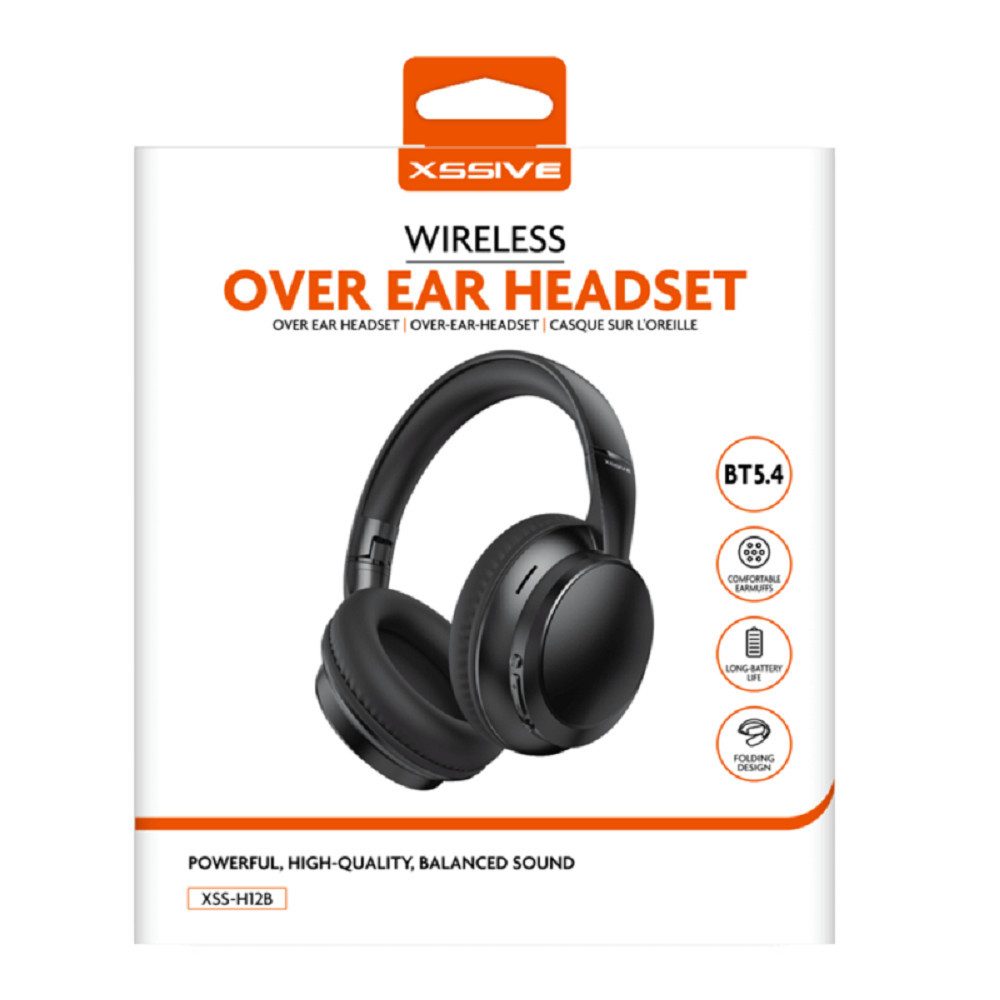 Xssive XSSIVE Wireless Over-Ear Headset XSS-H12B - Schwarz On-Ear-Kopfhörer