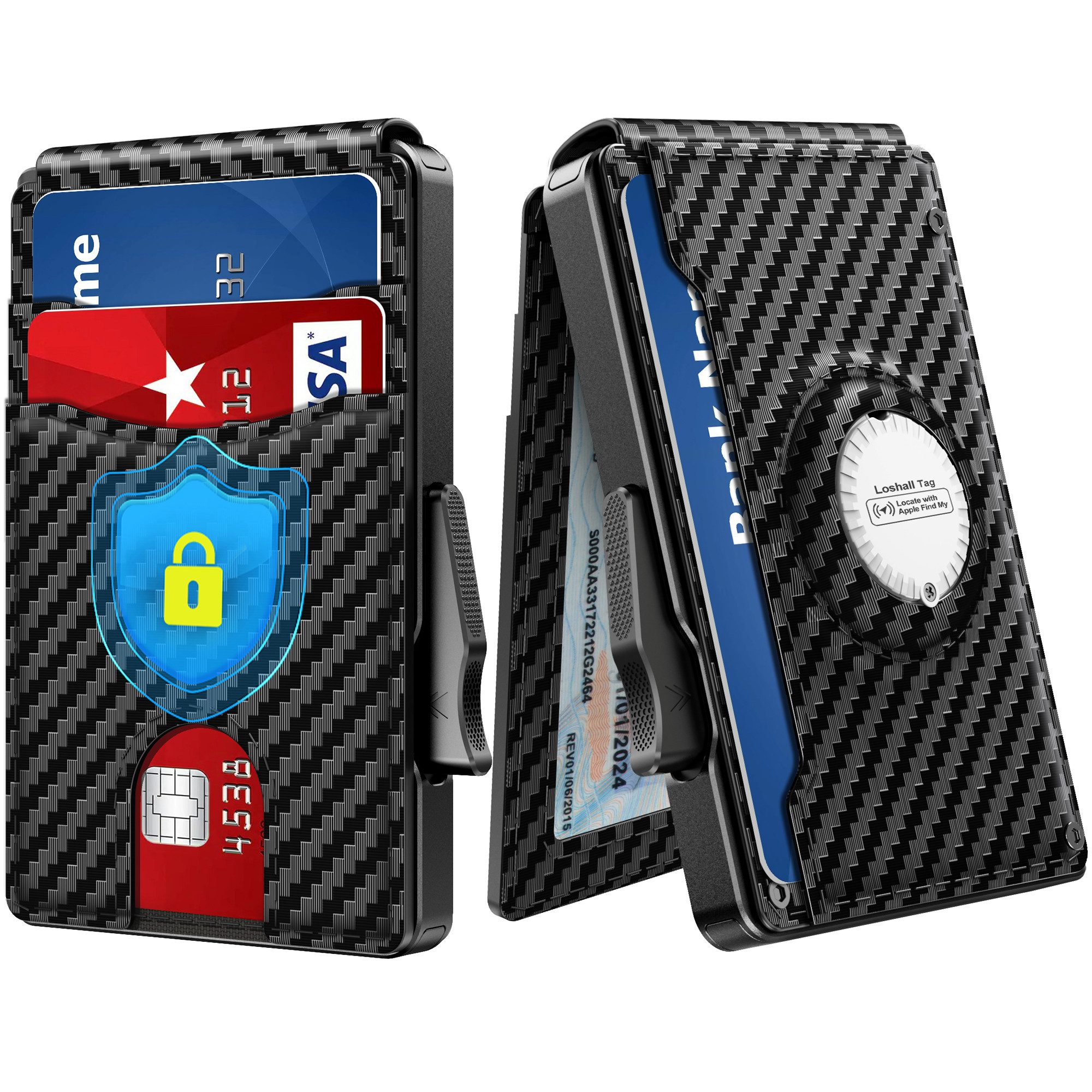 Fyrove Mini Geldbörse Geldbörse Herren,Karten Geldbeutel Herren mit Airtag Slim Wallet (Große Kapazität Pop-up Portmonee AirTag für 12 Karten & 2 Ausweis,RFID Geldbörse Smart Wallet for Men mit Münzfach,Schwarz( AirTag ist nicht im Lieferumfang enthalten)
