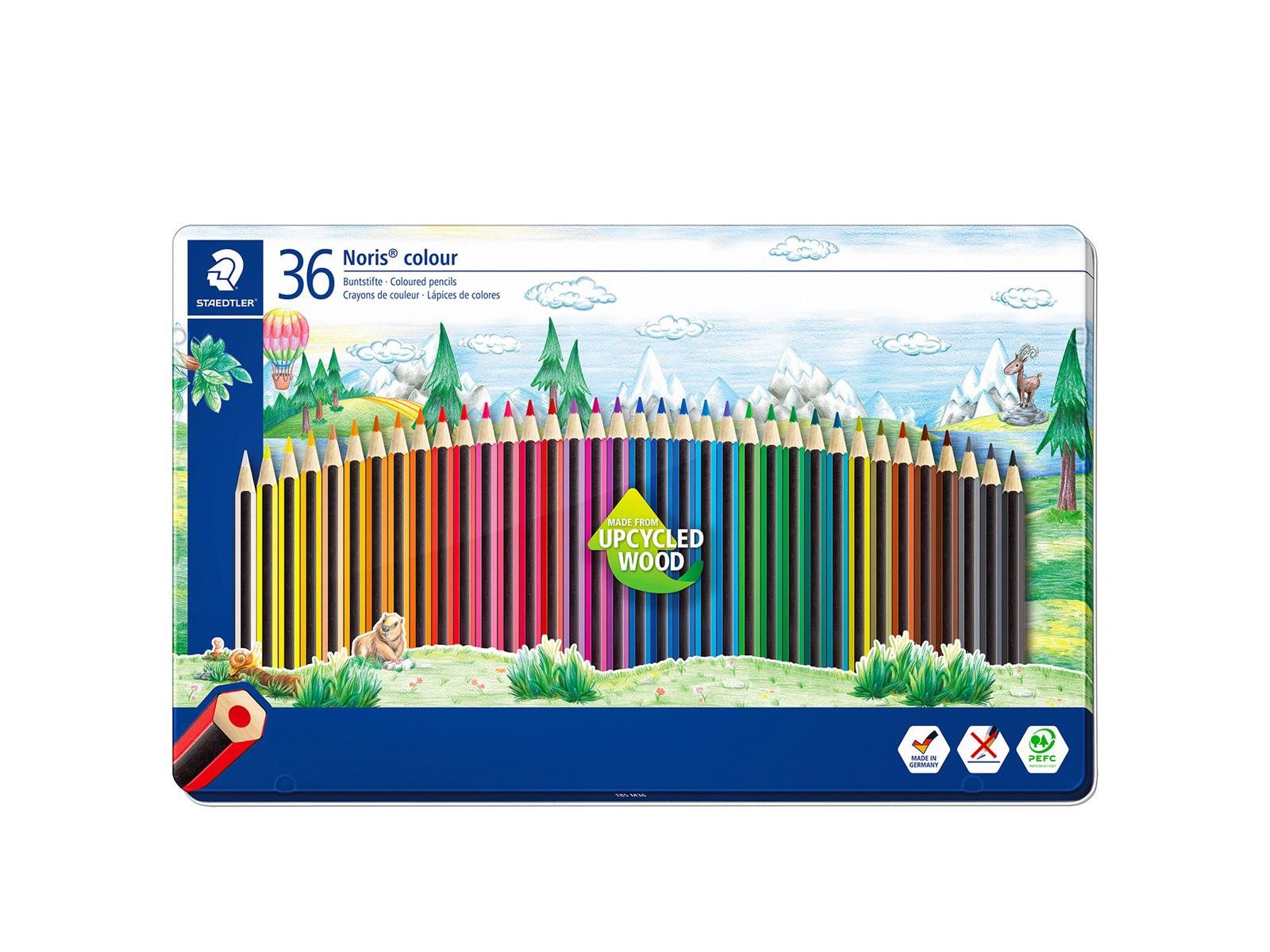 Buntstift STAEDTLER Noris colour 185 Buntstifte - Sechskantform - 3 mm - 36er