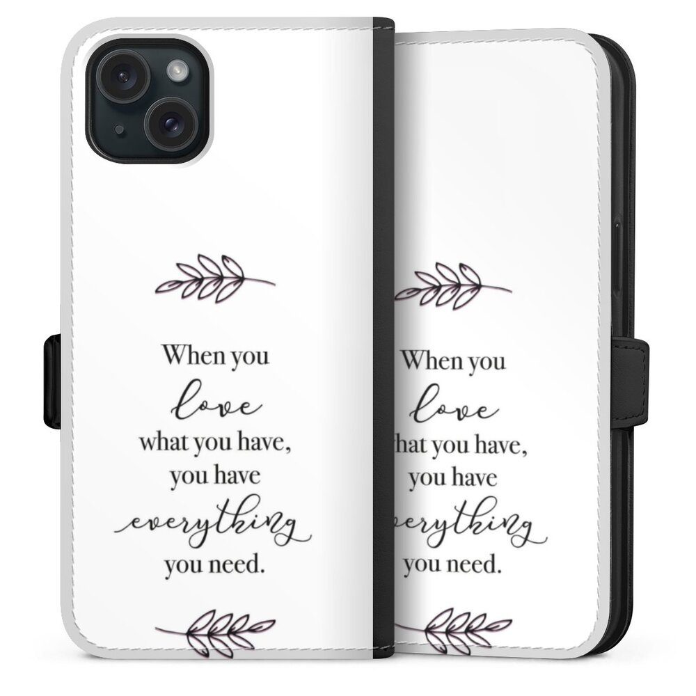 DeinDesign Handyhülle Liebe Spruch Statement When You Love What You