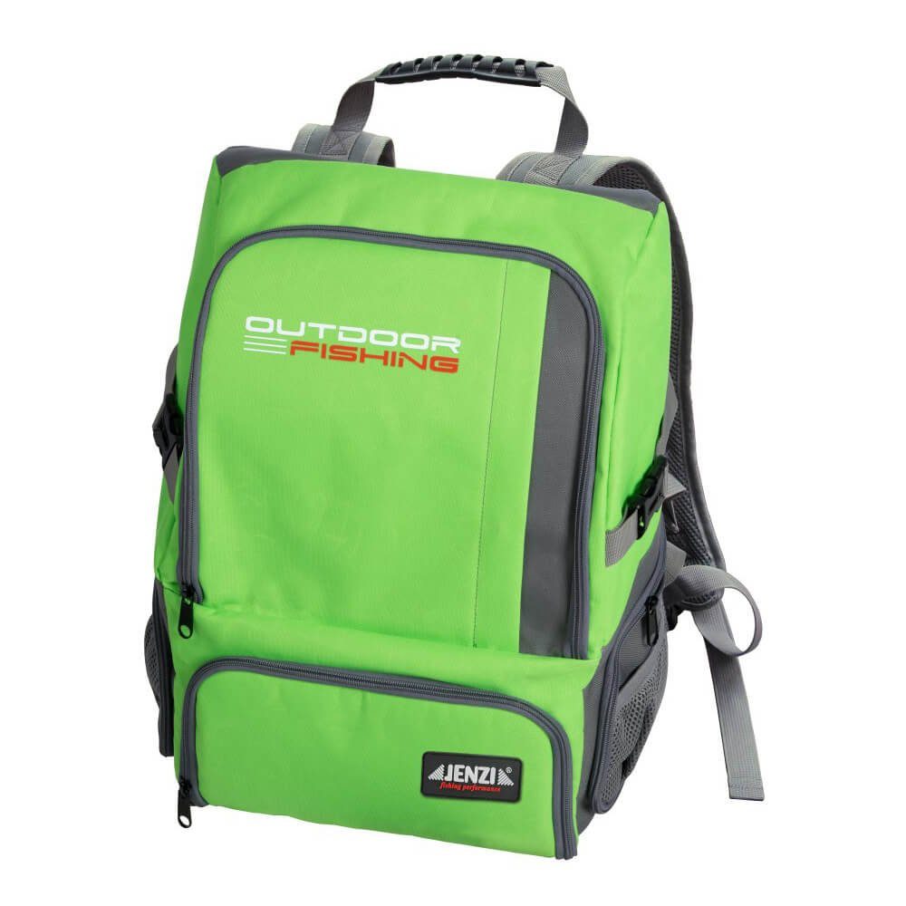 Jenzi Angelrucksack Jenzi Rucksack „Outdoor Fishing“, Großes Packvolumen