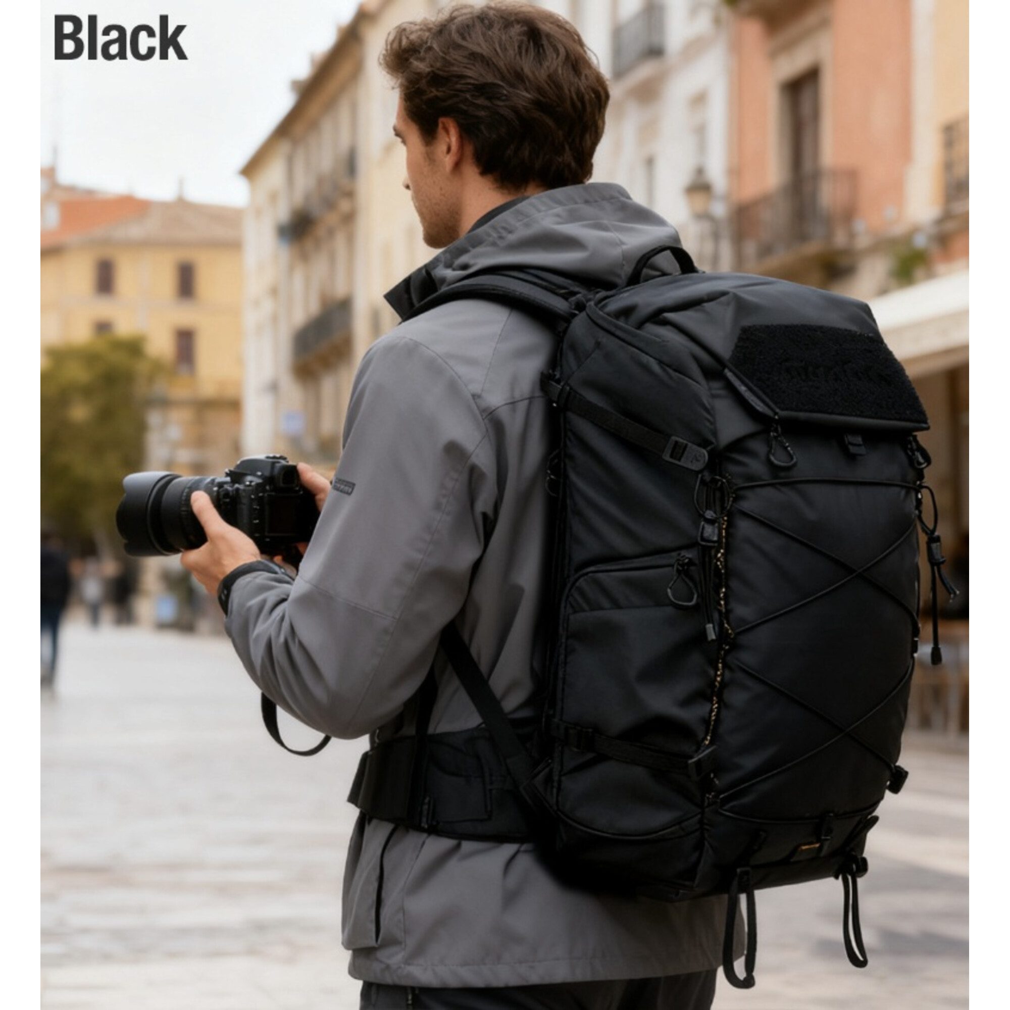 Leofoto Trekkingrucksack Leofoto Backup Backpack 35L BPA-35L-BM black (Bag + Medium Insert)