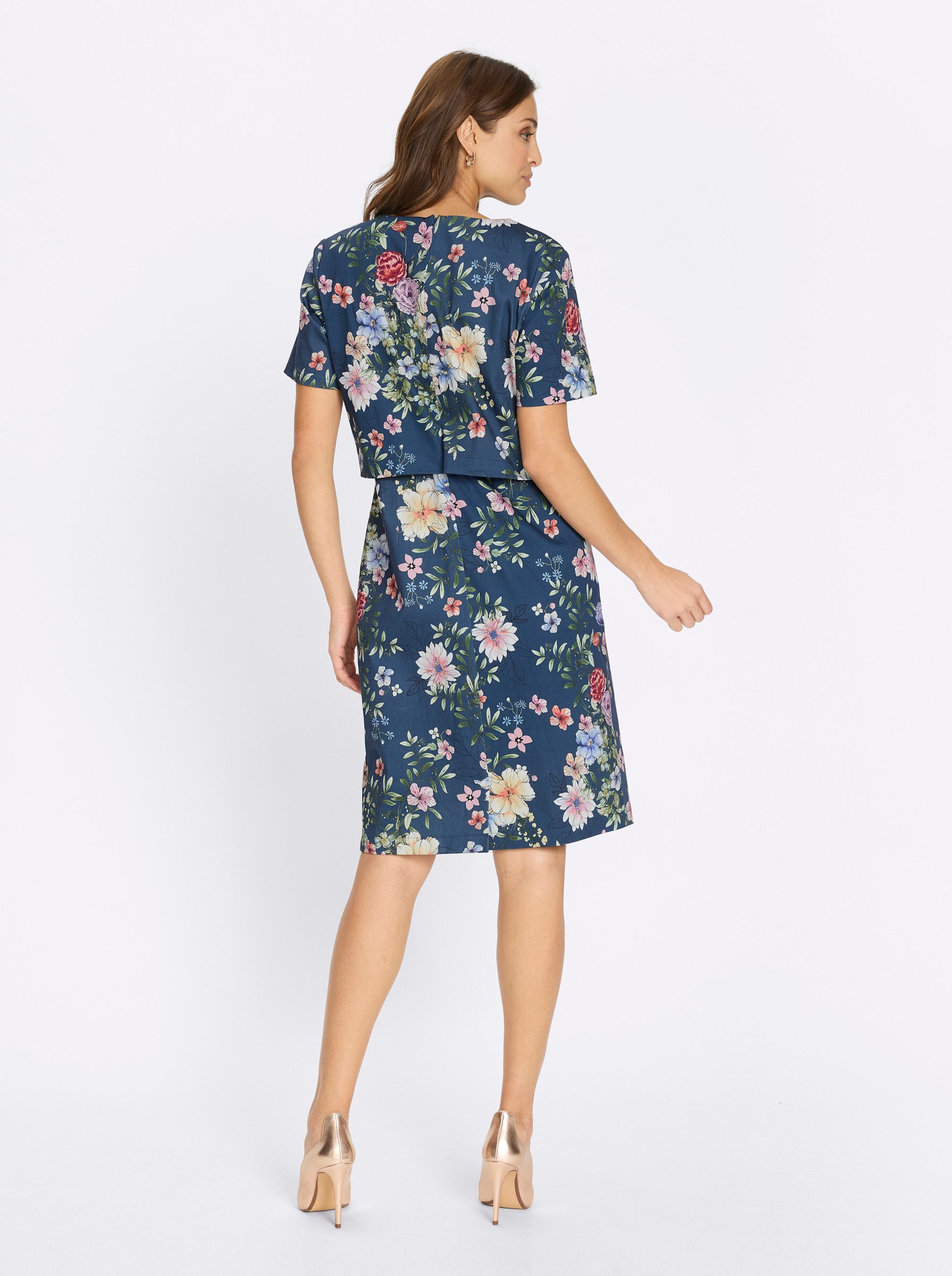 Witt Etuikleid Druck-Kleid Kurzarm – Bild 3 von 5