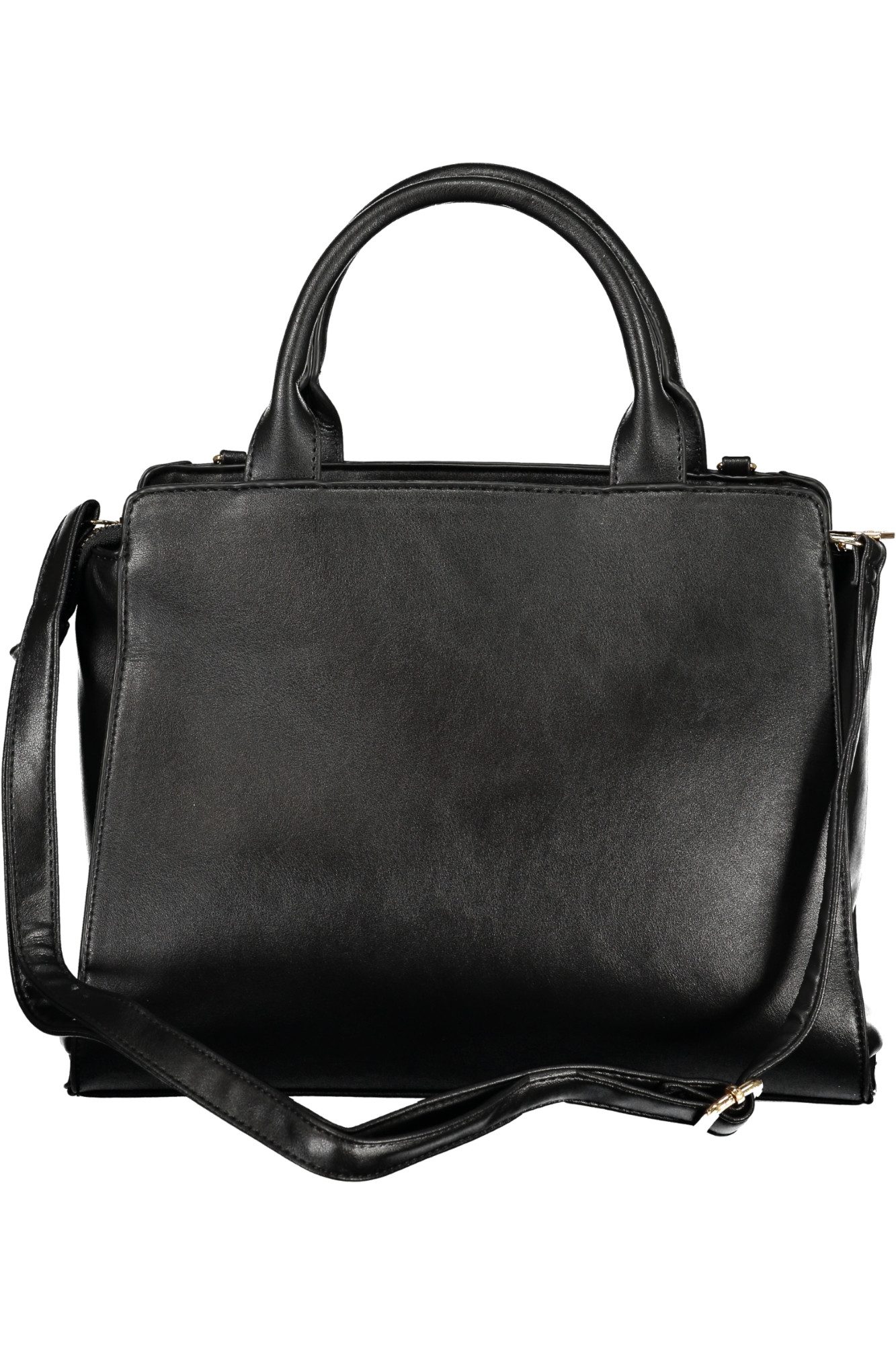 Laura Biagiotti Umhängetasche, Elegante schwarze Damenhandtasche mit Schulterriemen und Reißverschlu