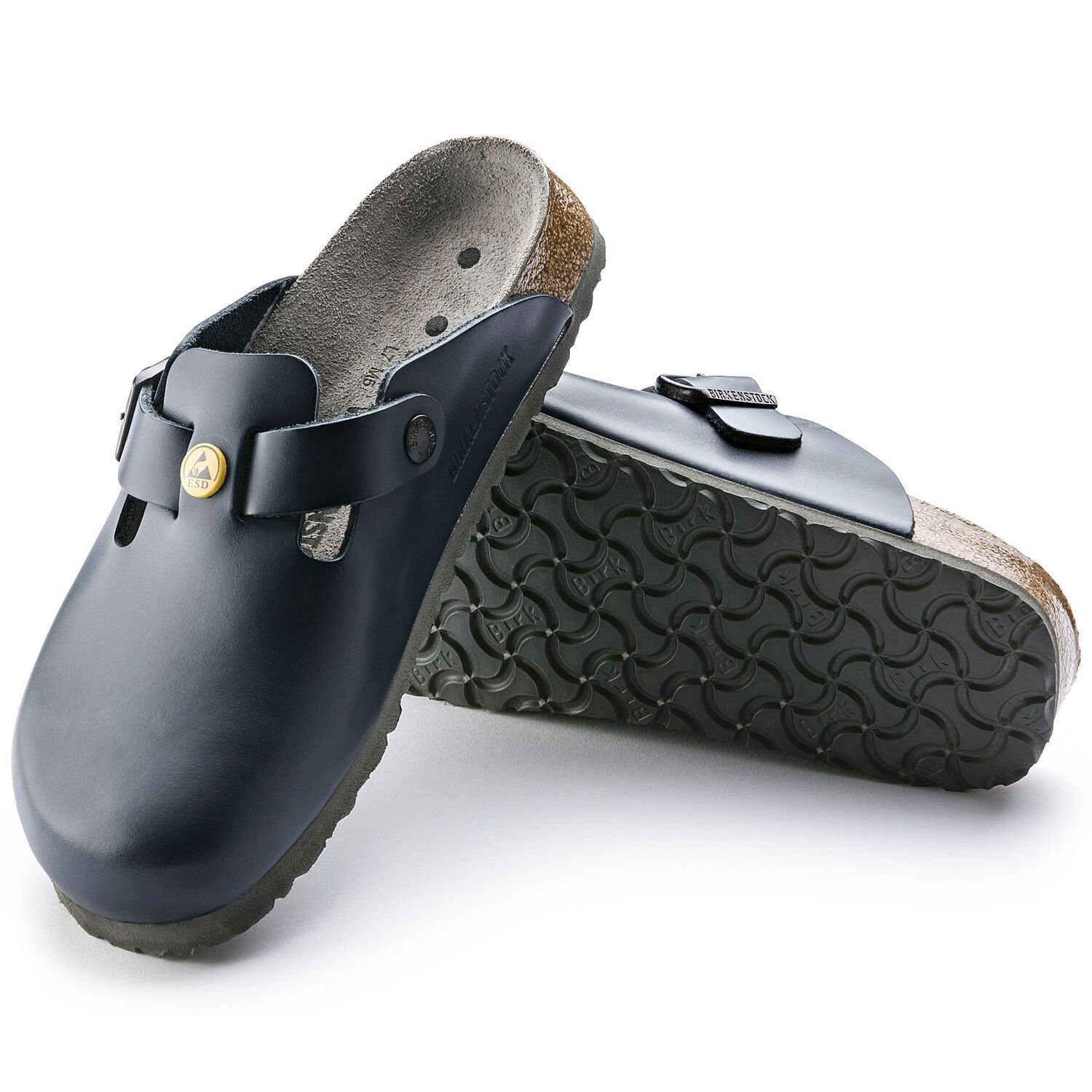 Birkenstock BOSTON ESD Pantolette antistatisch, aus Naturleder günstig online kaufen