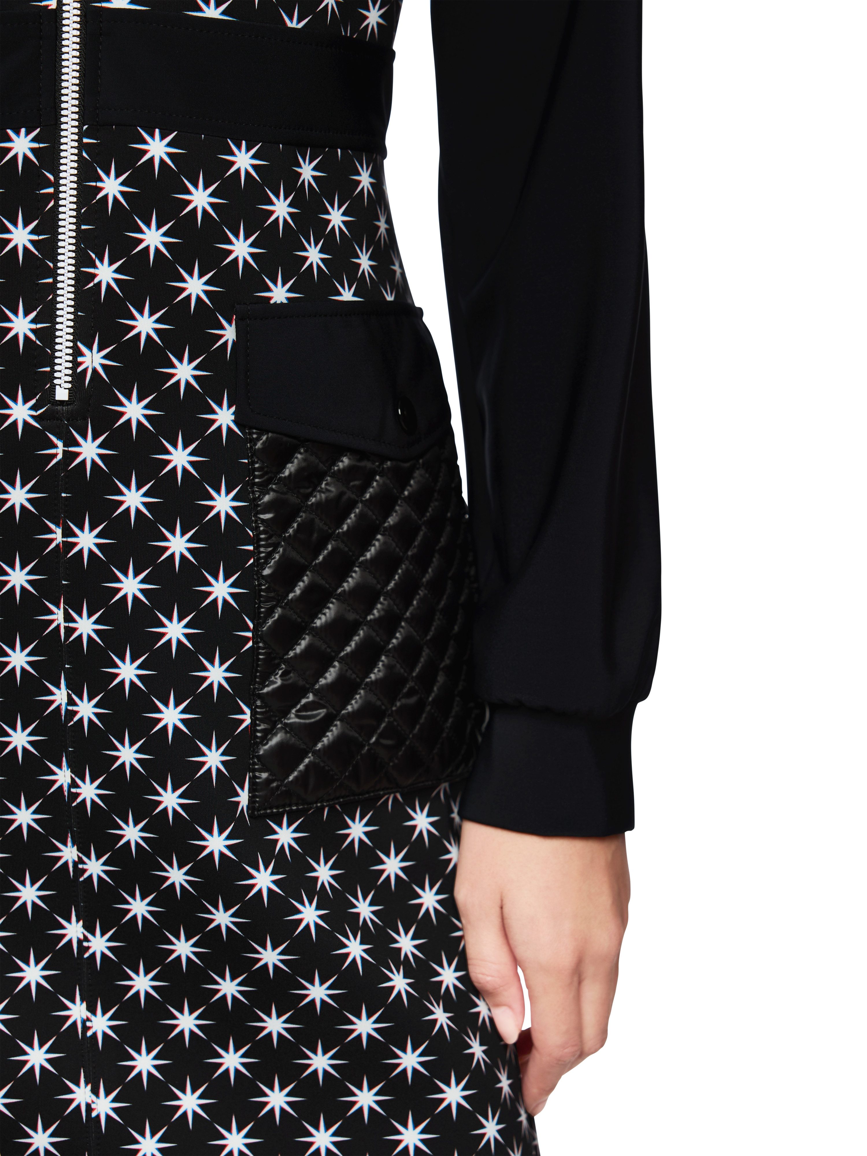 Marc Cain Midikleid Ski is the Limit Premium Damenmode mit Snowstars-Print, sportiv, tailliert – Bild 4 von 5