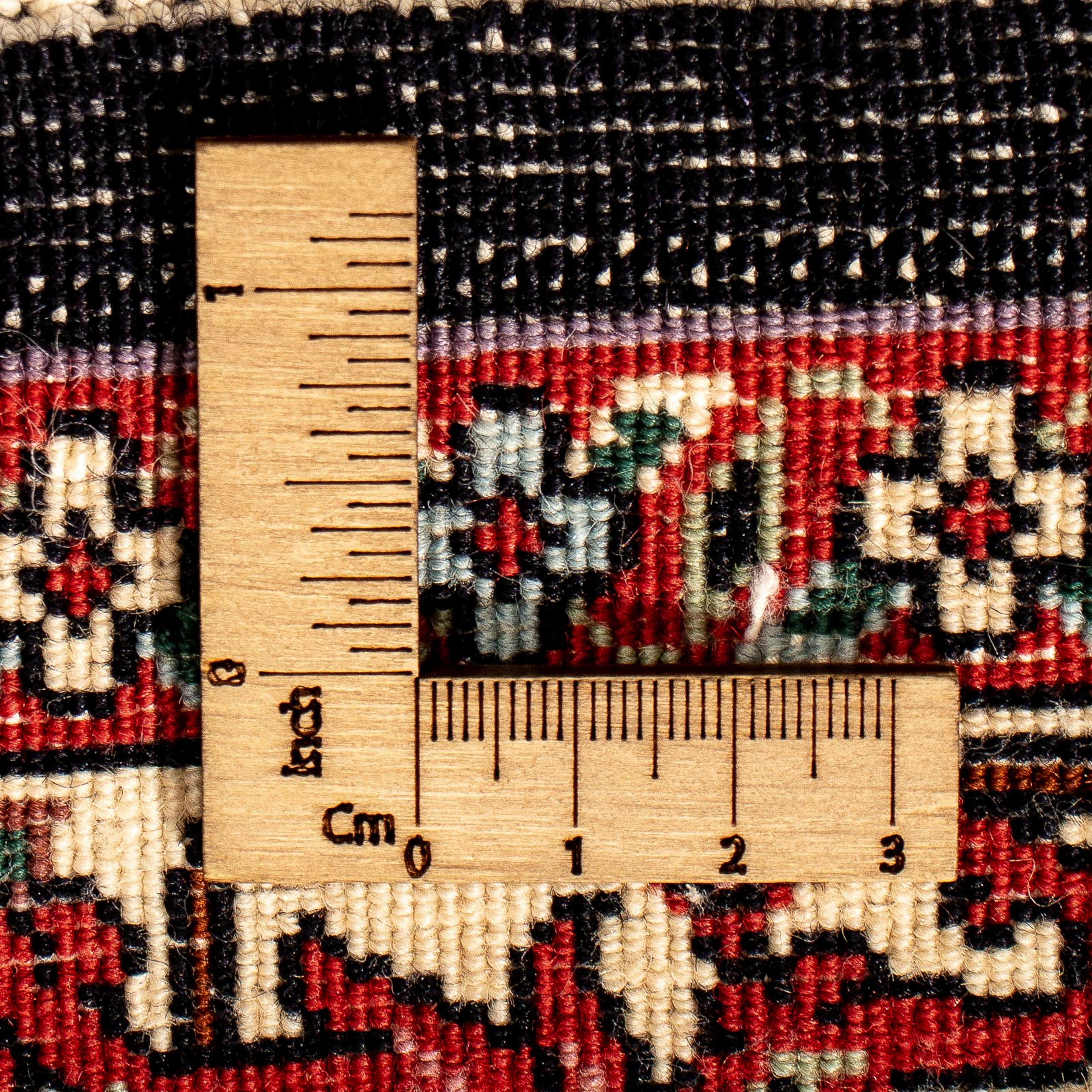Orientteppich Perser - Bidjar - rechteckig, - cm mit x 15 dunkelrot, 296 Zertifikat 83 Höhe: mm, Einzelstück morgenland, Wohnzimmer, Handgeknüpft
