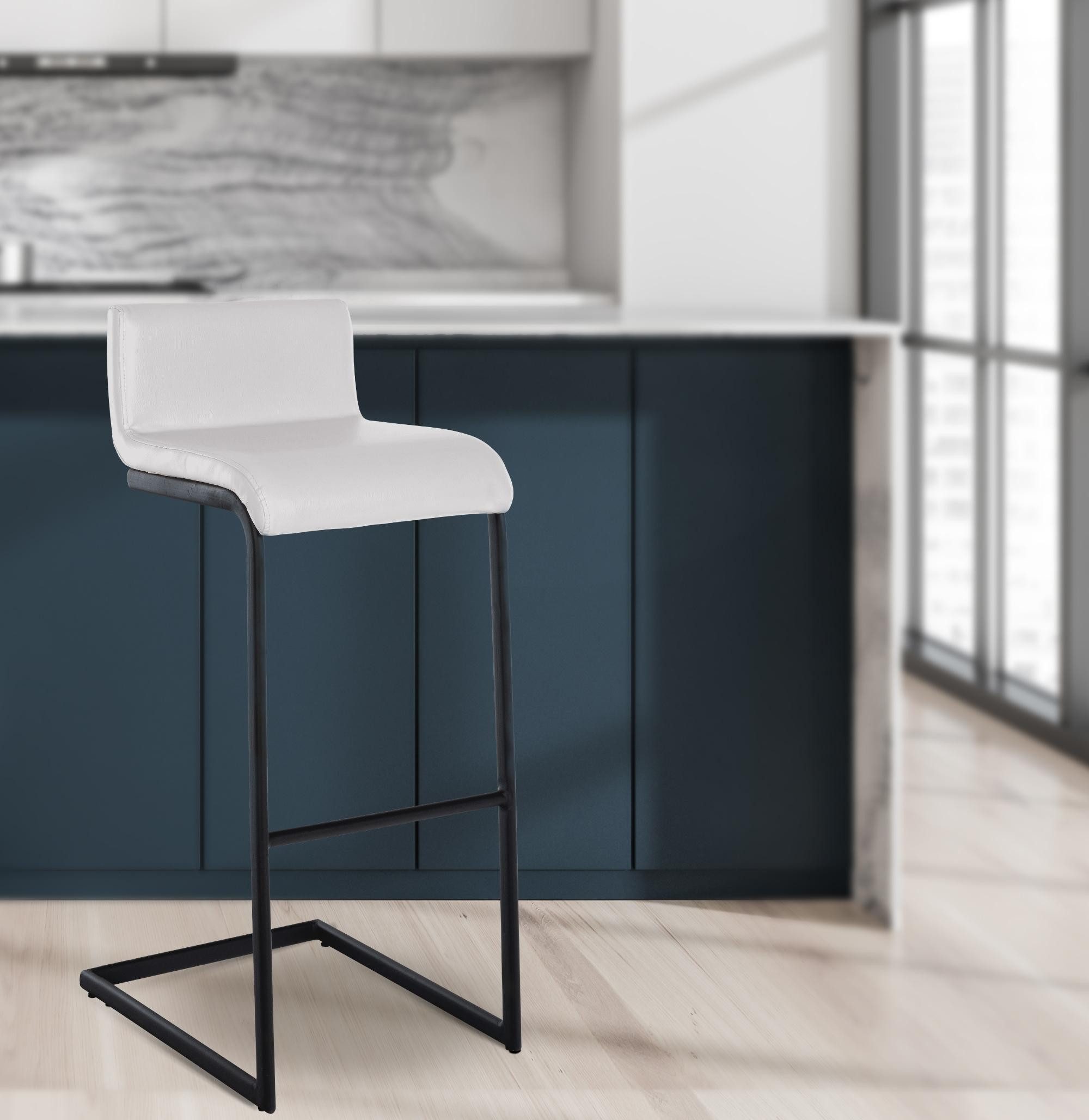 CLP Barhocker Newport, Freischwinger mit Kunstleder oder Stoffbezug