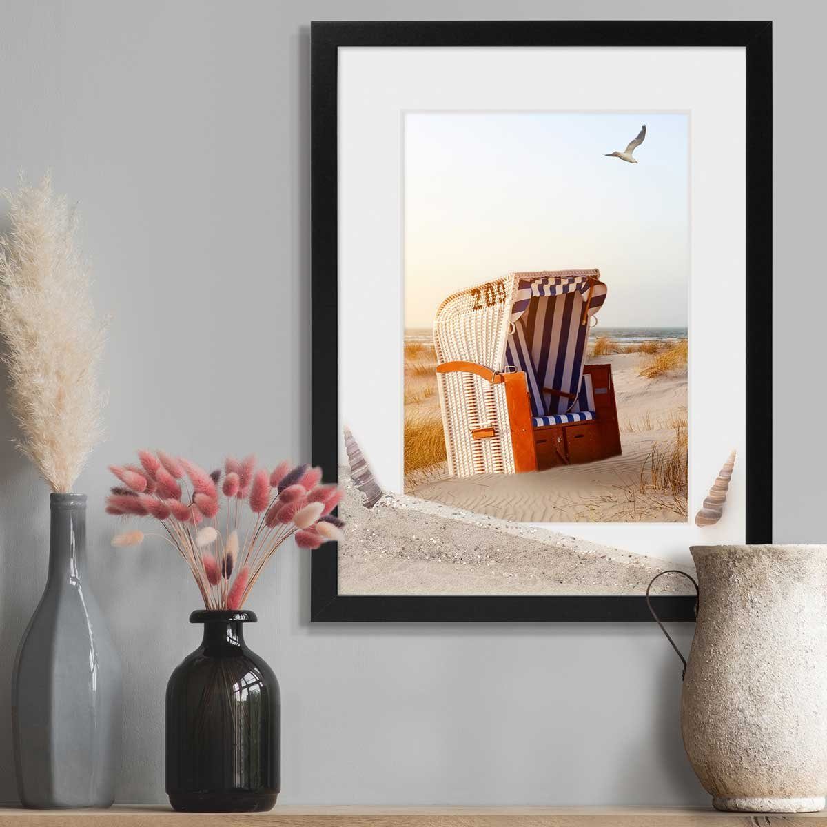 PHOTOLINI Bilderrahmen 3D-Rahmen mit Passepartout / günstig online kaufen