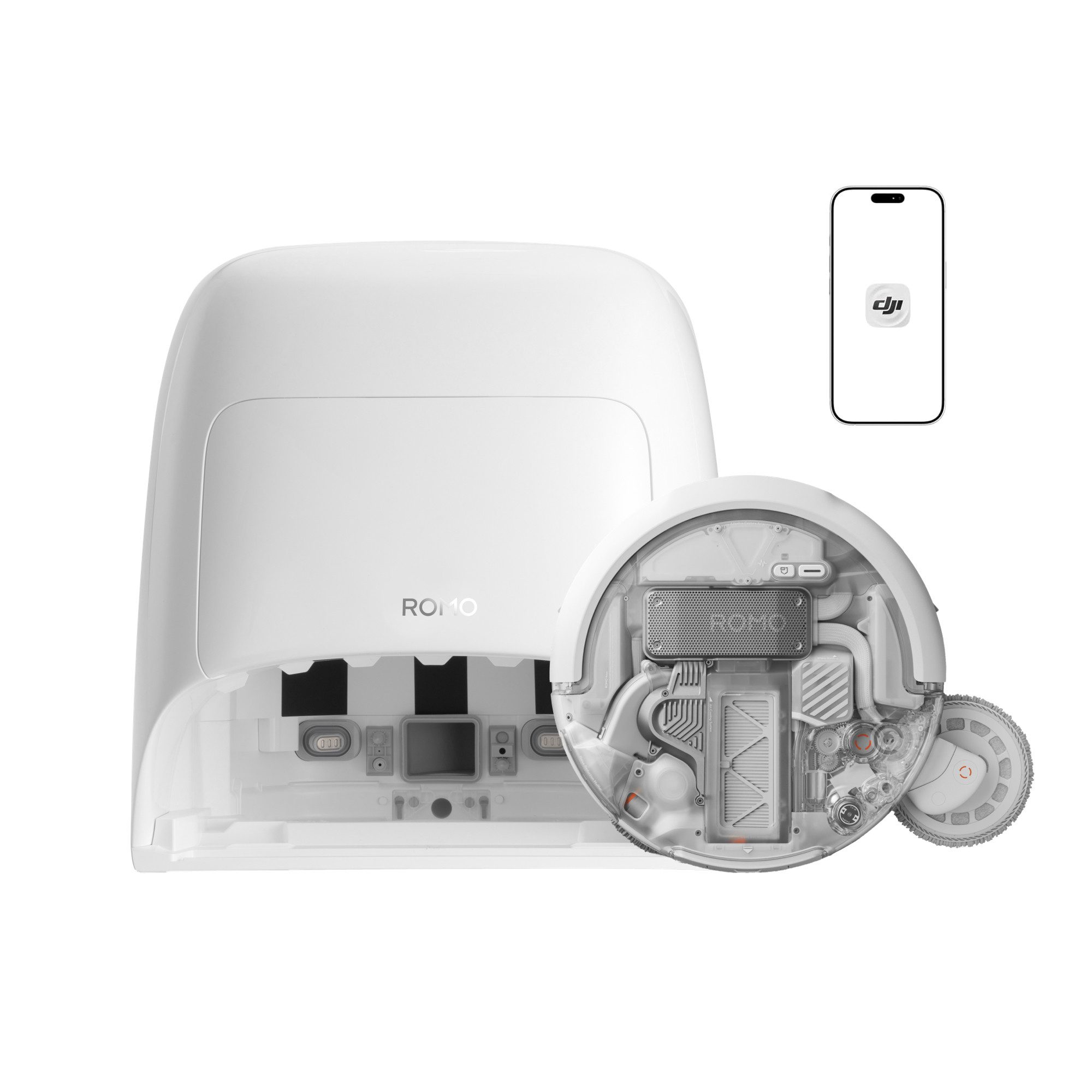 DJI ROMO Saugroboter DJI ROMO A2 mit Wischfunktion