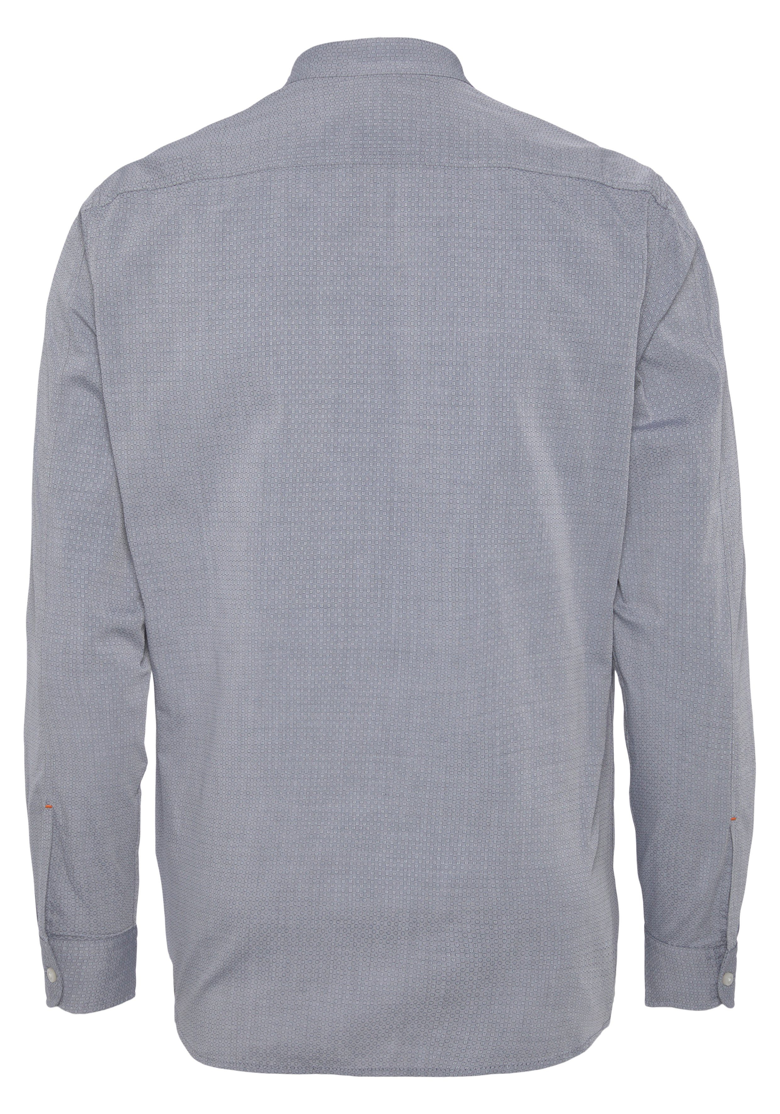 HUGO BOSS Langarmshirt mit Logoschriftzügen marine ORANGE