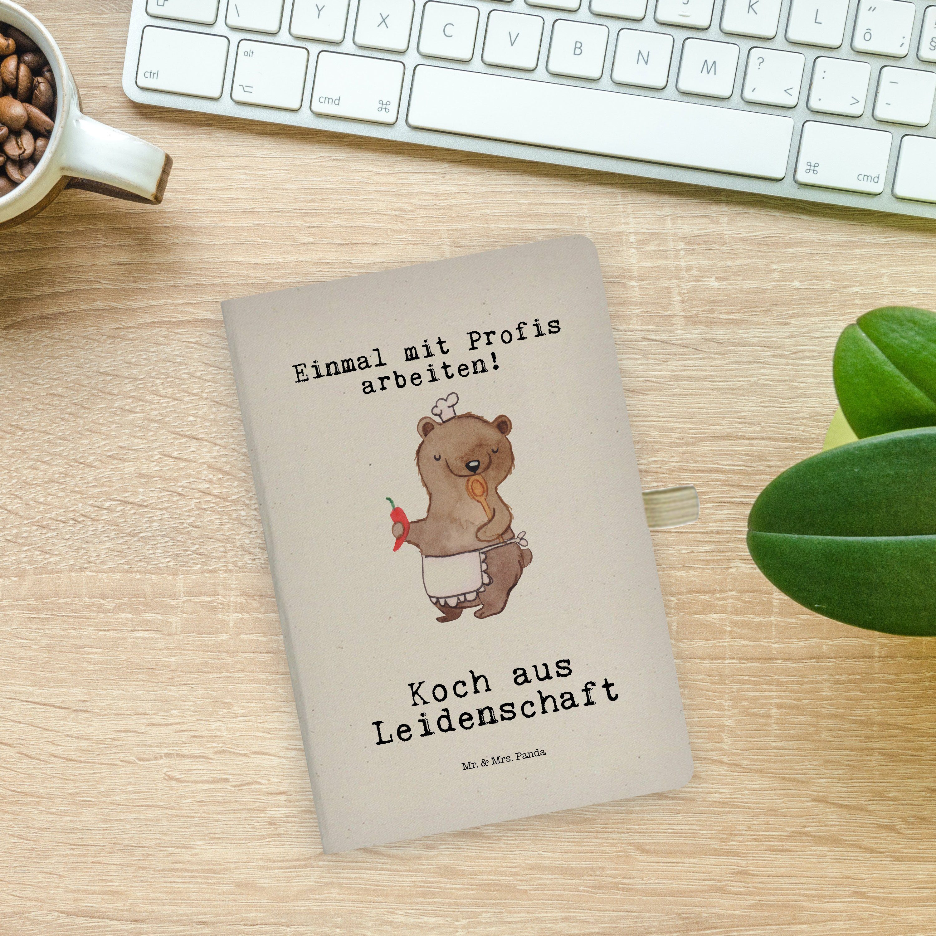 Mr. & Panda Transparent aus & - Notizbuch Mrs. Panda Abschied, Geschenk, Mrs. Mr. Leidenschaft - Notizblock, Koch