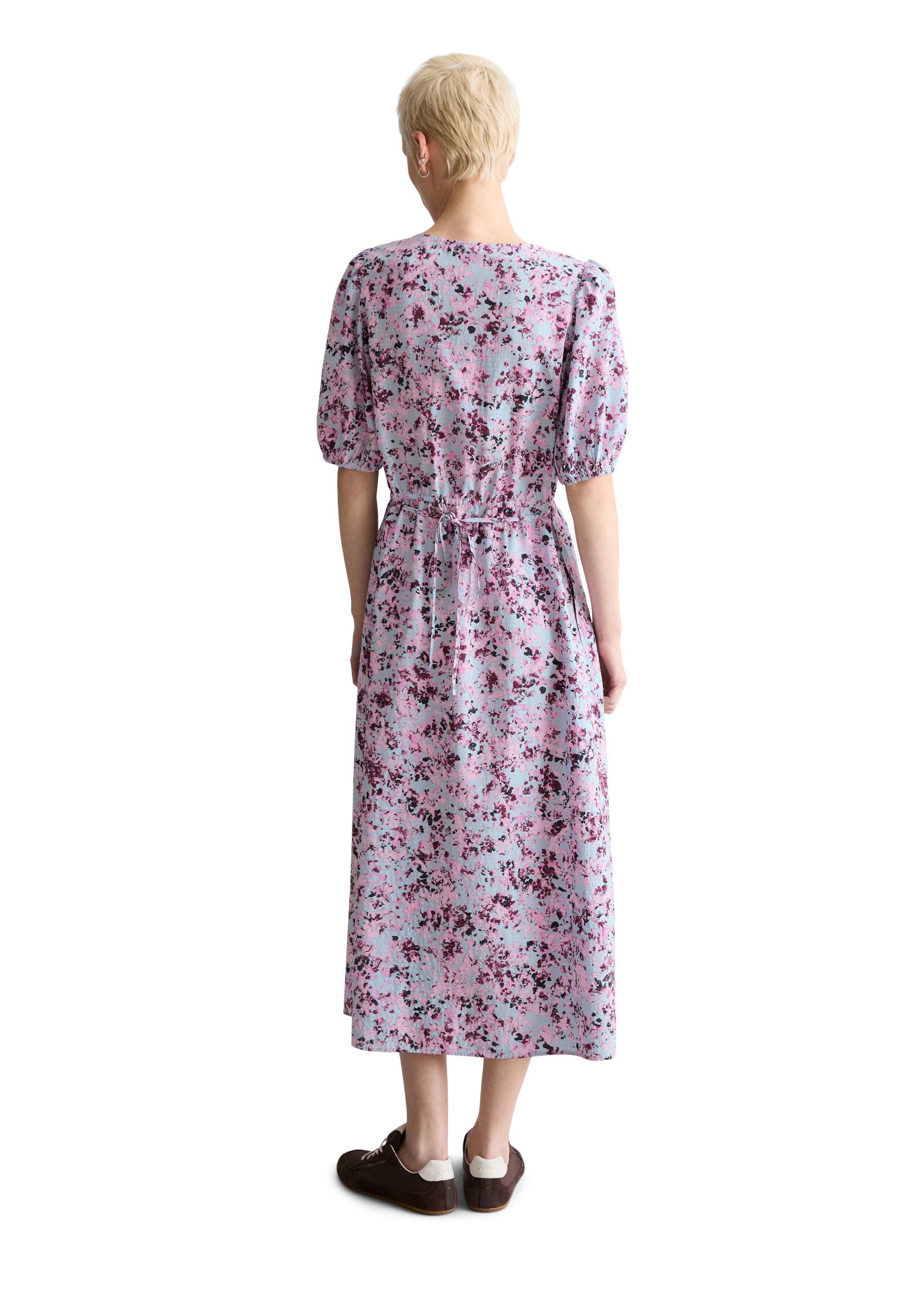 Marc O'Polo DENIM Druckkleid aus Viskose-Mix mit Crinkle-Effekt