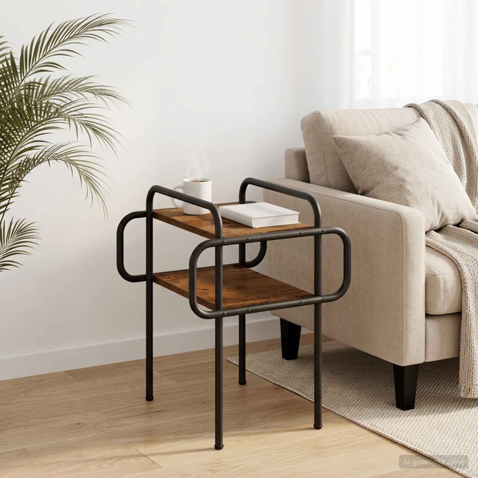 vidaXL Couchtisch Couchtisch Altholz 40 x 40 x 51 cm Holzwerkstoff (1-St)