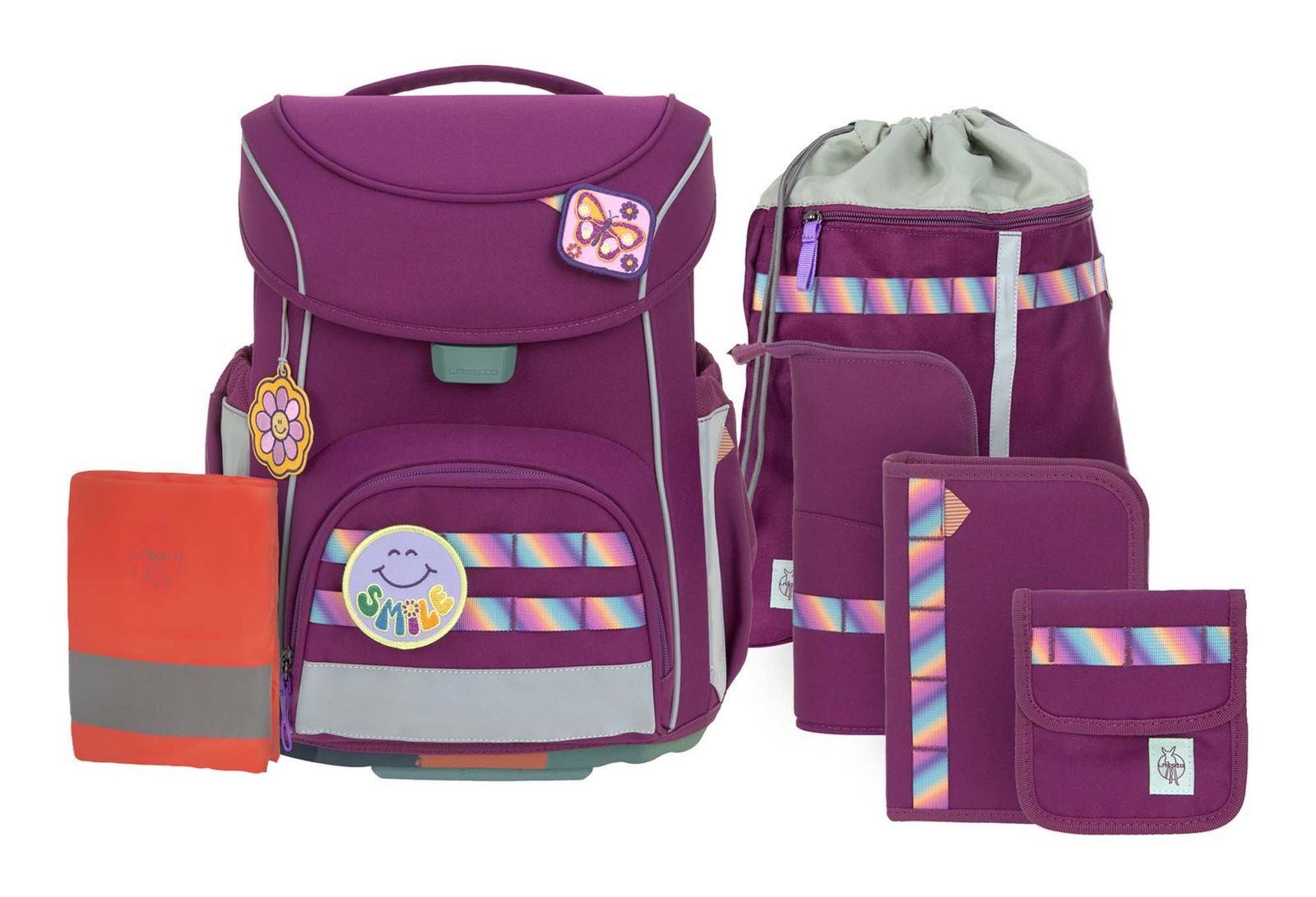 LÄSSIG Schulranzen School Set Slim 7-teilig (Set, 6-tlg)