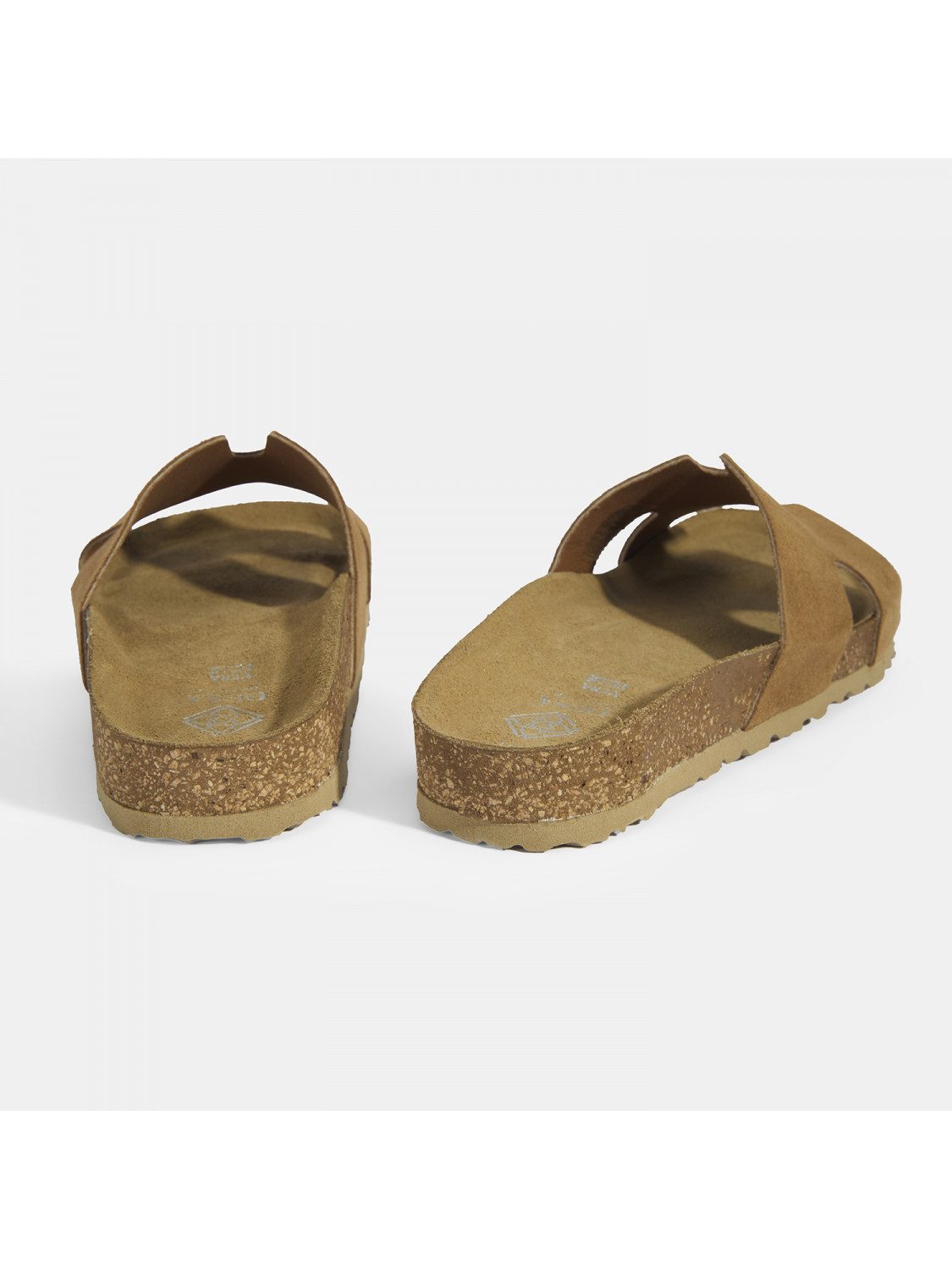 Desa Damen-Slipper – Obermaterial aus Wildleder, Lederfutter, flacher Absa Slipper