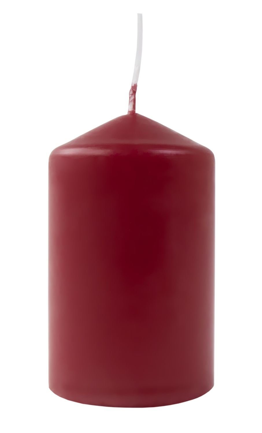 BURI Adventskerze Adventskranzkerzen bordeaux 4er-Set Weihnachtskerze Stump günstig online kaufen