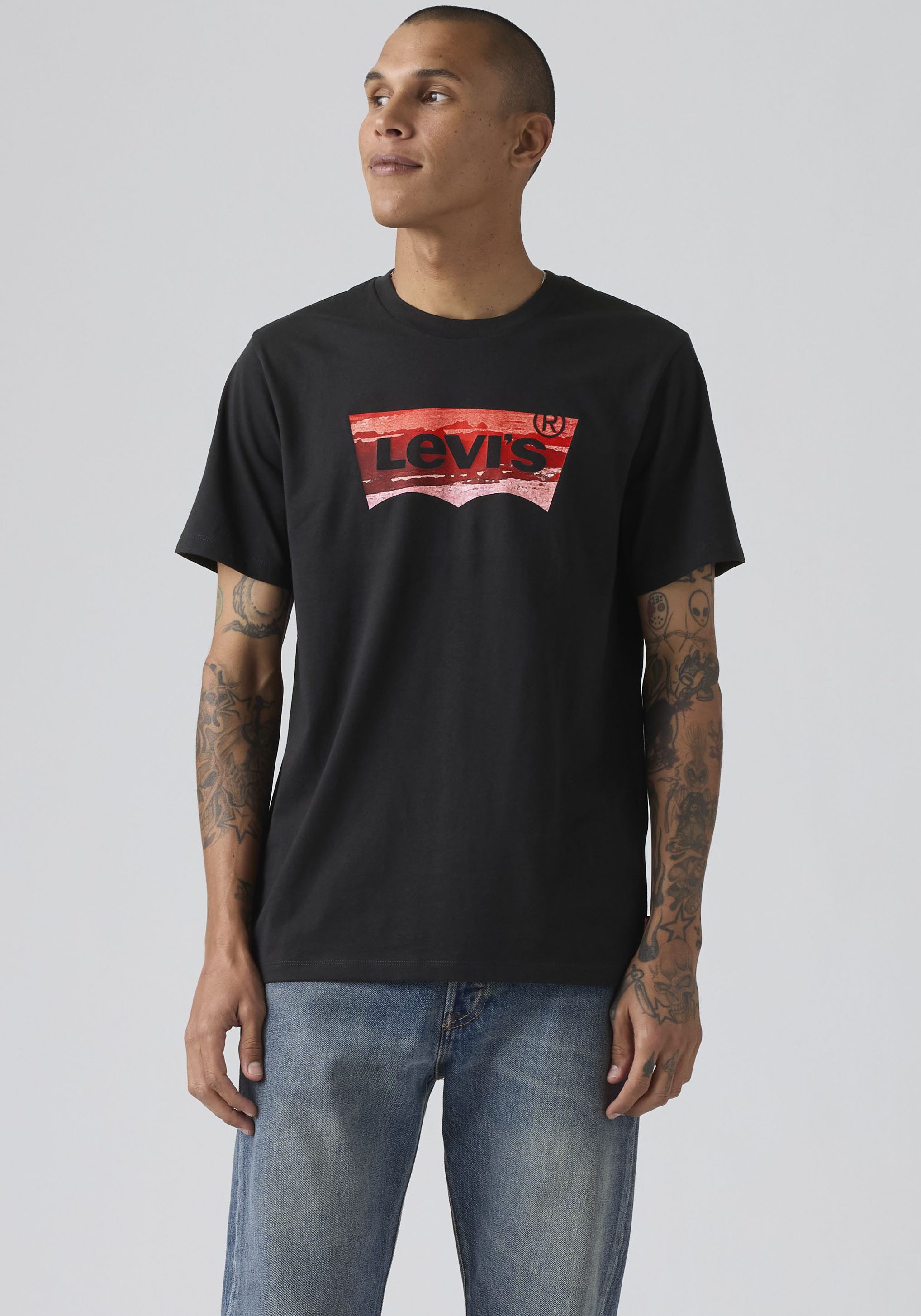 Levi's® T-Shirt Batwing Logo Tee mit Logo-Front-Print günstig online kaufen