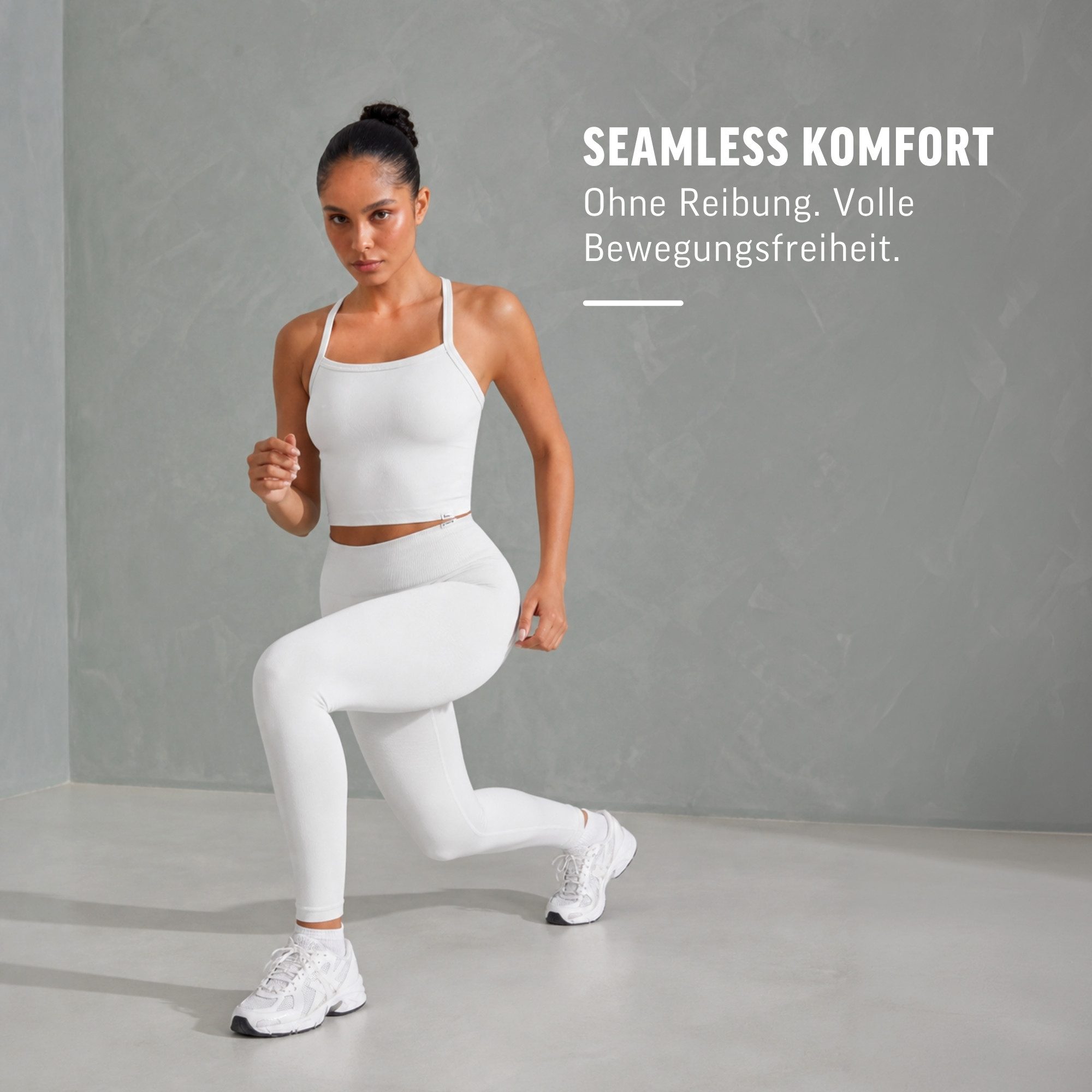 Smilodox Leggings Vonda, Scrunch Sporthose Damen, Shaped Fit, Seamless, Gym & Yoga V-Shape Bund, Seamless, Booty Shape, Push Effect, Squatproof