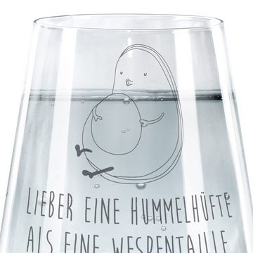 Mr. & Mrs. Panda Glas Avocado Pfeifen - Transparent - Geschenk, dick, Gesund, schwanger, di, Premium Glas, Hochwertige Lasergravur