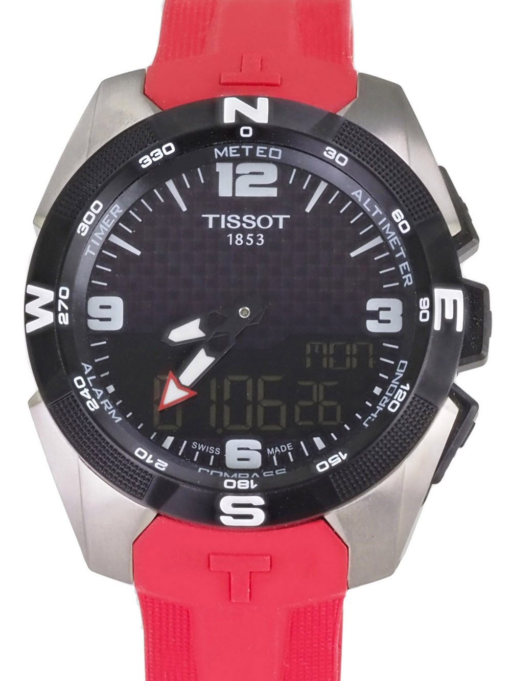 Tissot Solaruhr schweizer Herren Uhr 45 mm Ø T-Touch T0914204705703, Saphirglas
