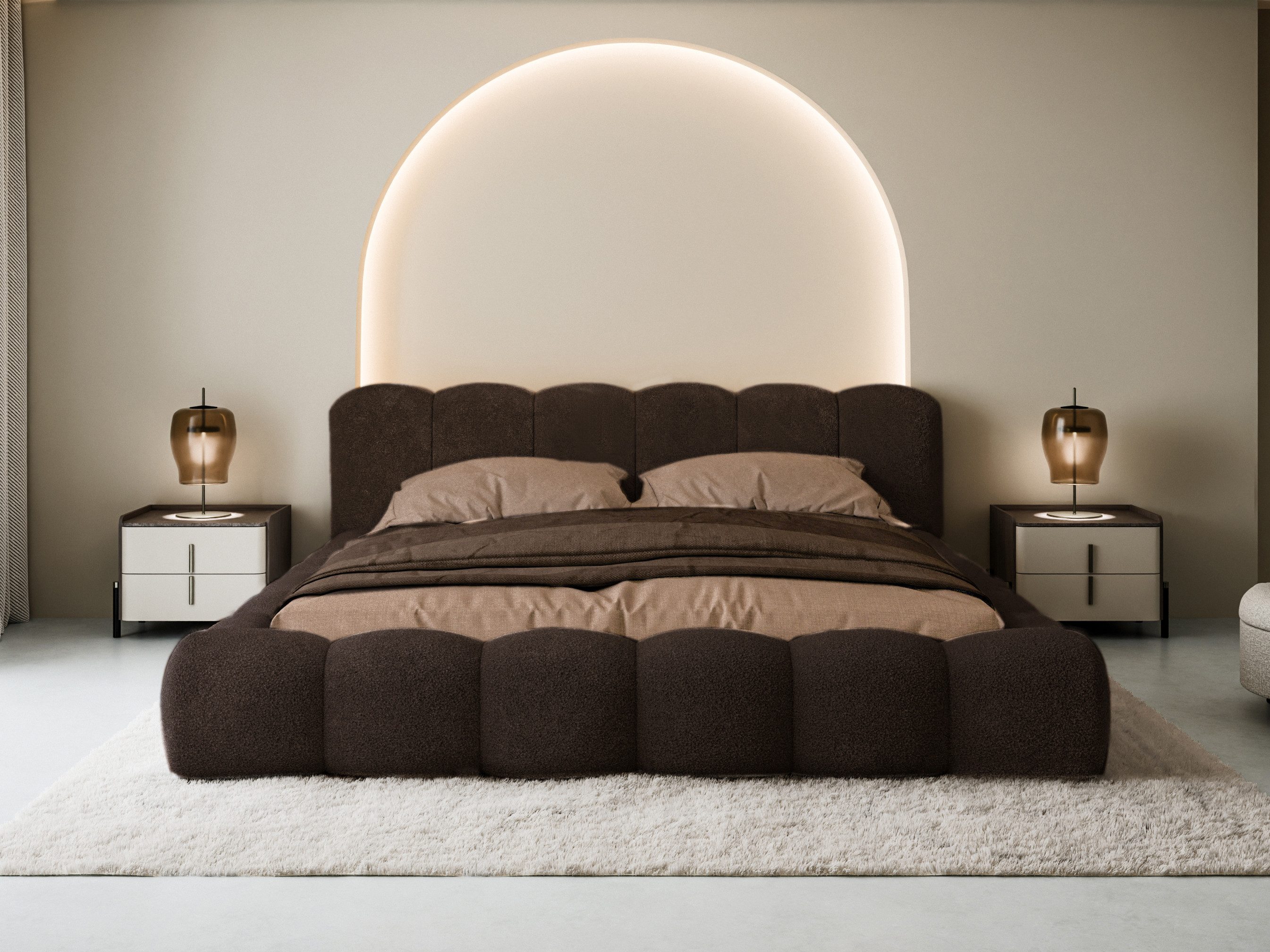 Compleo Polsterbett Designerbett, Wolkenbett, TOPSELLER, Modern Schlafzimme günstig online kaufen