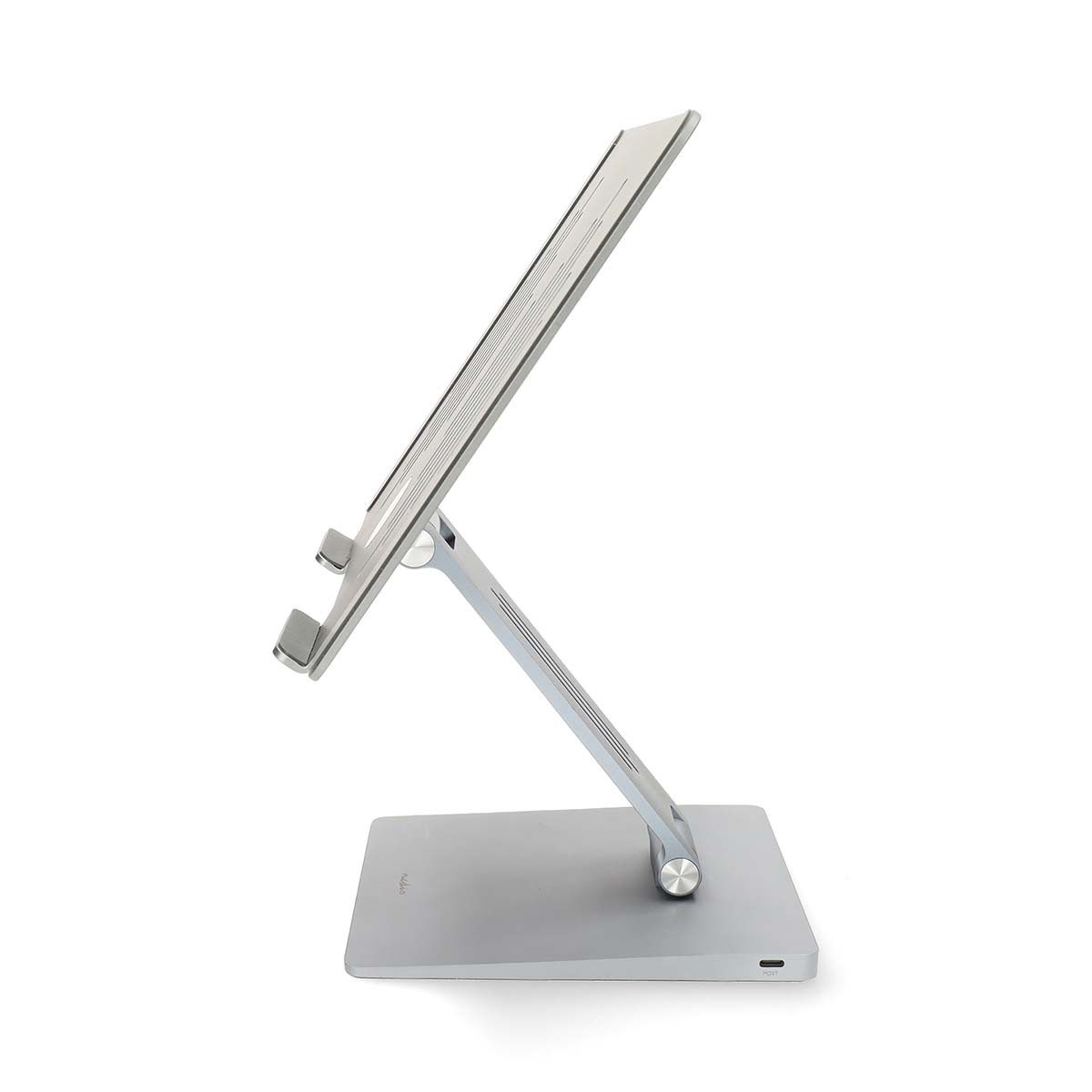 Nedis Monitor-Halterung NBSTND500SI, (1-tlg., USB-C, 3x USB A, HDMI, Micro/SD card slot, für mobiles Büro)