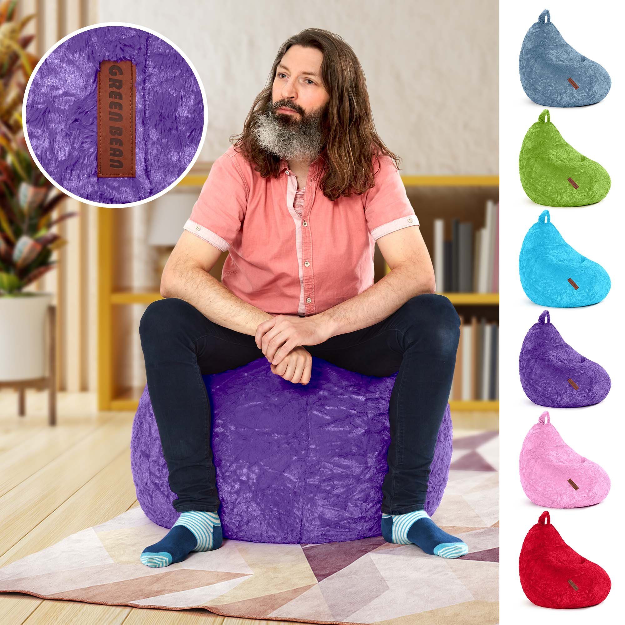 Green Bean Sitzsack Plüsch (60x45x45cm - günstig online kaufen