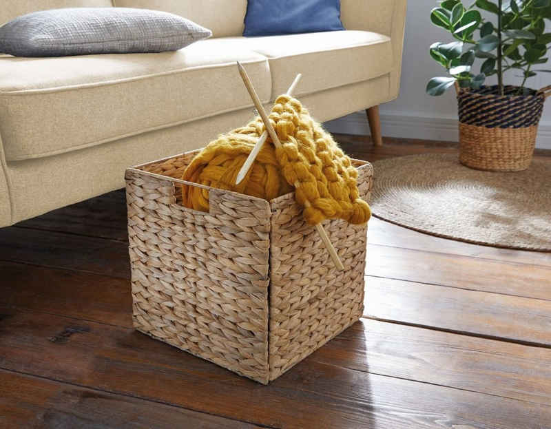 Home-trends24.de Aufbewahrungskorb Füllkorb Faltbar Aufbewahrungskorb Korb Klappkorb Deko Natur