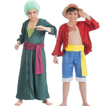 CHAKS Kostüm One Piece Pirat Lorenor Zoro für Kinder