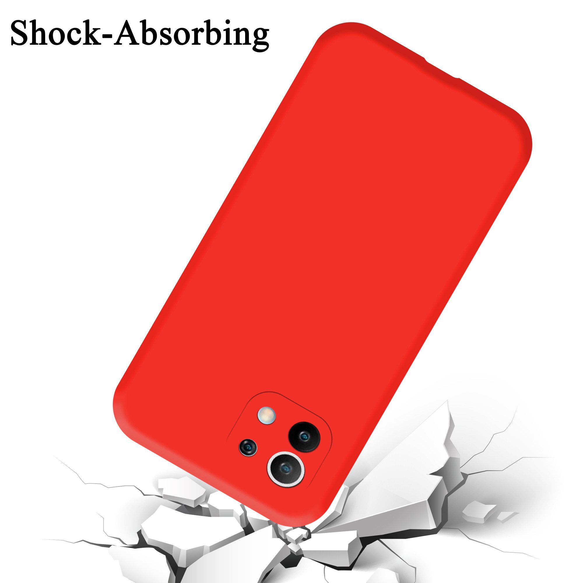 Cadorabo Handyhülle für Xiaomi Mi 11 5G Hülle Xiaomi Mi 11 5G, Flexible Hülle TPU Silikon Schutzhülle Back Cover Case