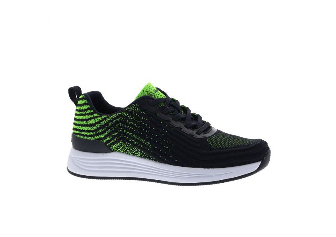 ara Herren Sneaker CHICAGO Knit-Stretch 11-13601-03 blue/neon green Sneaker