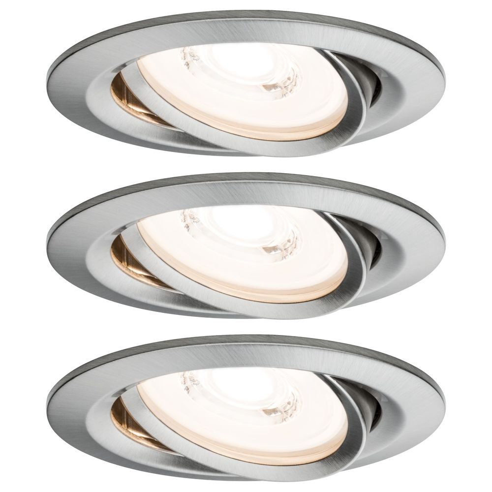 Paulmann Einbauleuchte Premium LED Einbaustrahler Reflektor Coin, schwenkbar, rund, eisen, LED