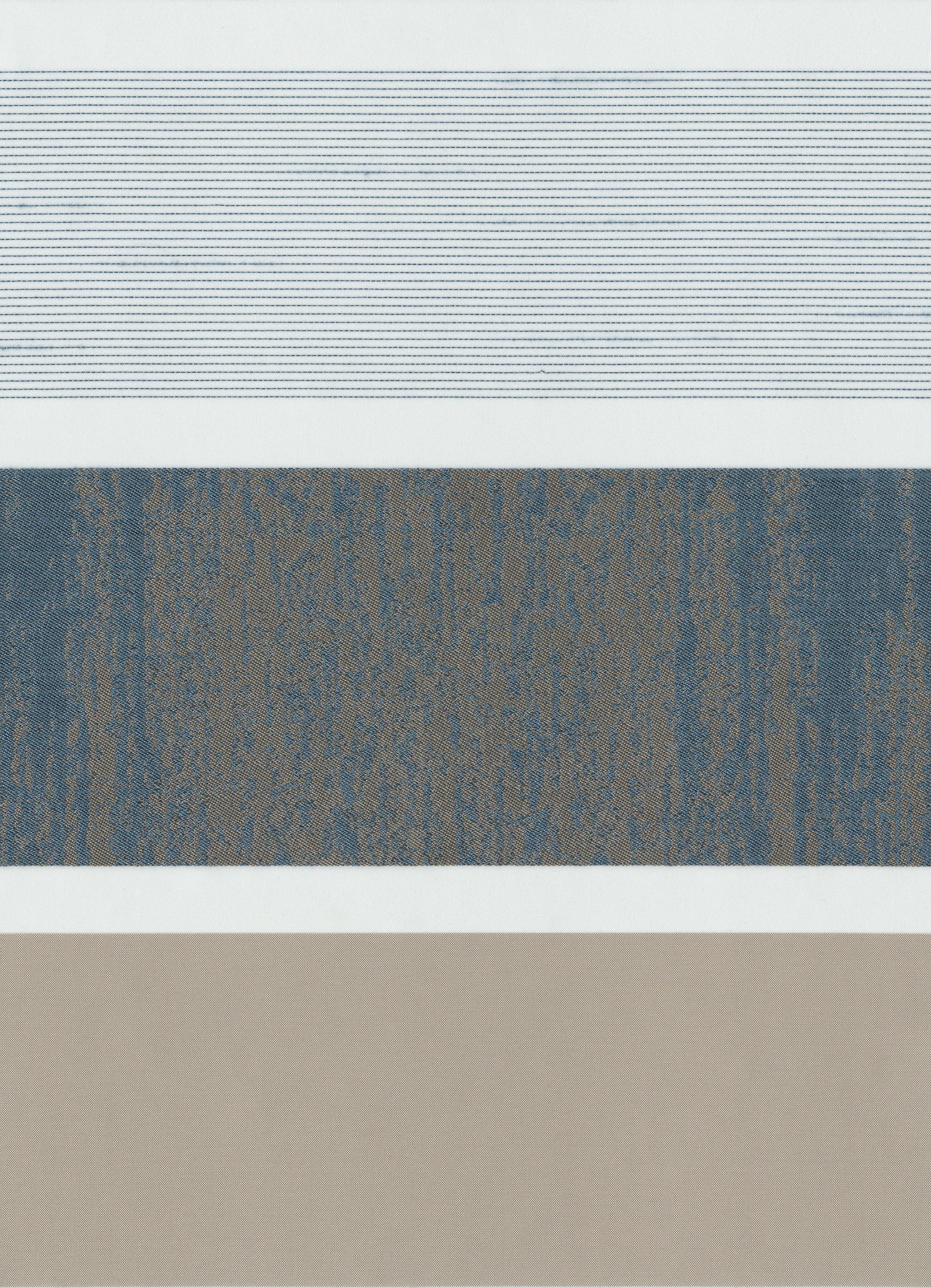 Vorhang PORTUGAL, Jacquard, in Multifunktionsband Neutex Querstreifen rauchblau for transparent, Vintageoptik (1 you!, St)