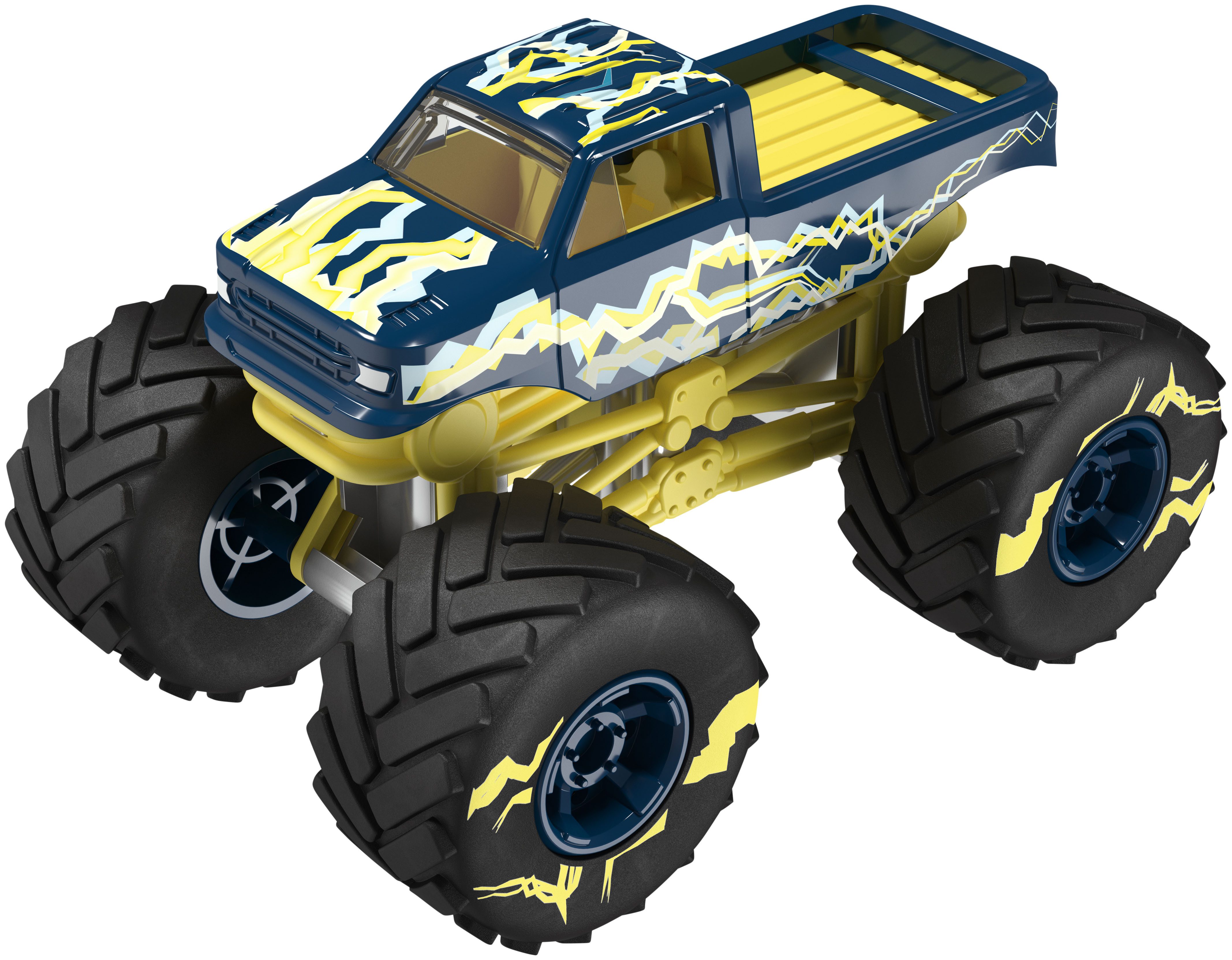 Playtive Spielzeug-Monstertruck Playtive Monster Truck Lightning Offroad mit beweglichem Fahrwerk