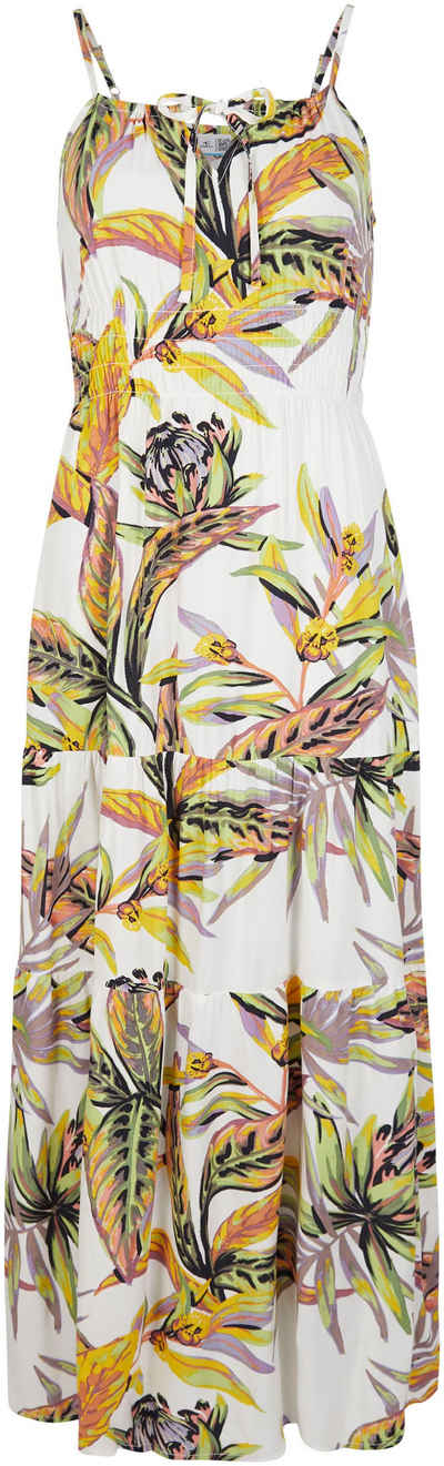O'Neill Maxikleid QUORRA MAXI DRESS mit tropischem Printmuster