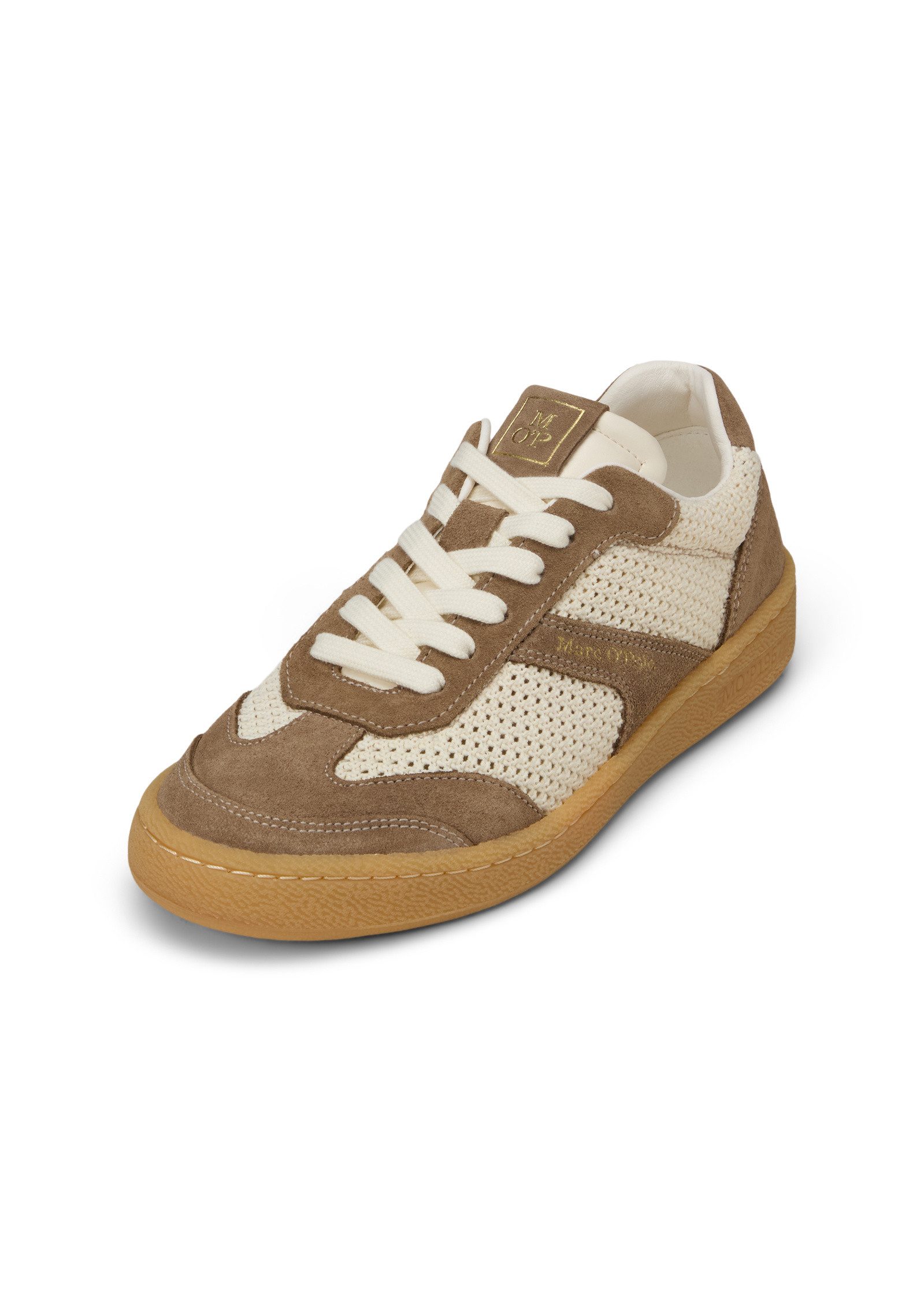 Marc O'Polo aus edlem Rindleder mit Häkeleinsätzen Sneaker