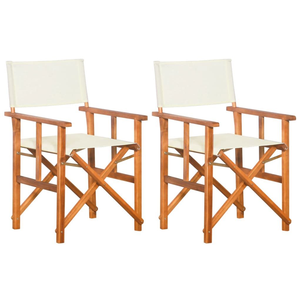 vidaXL Gartenstuhl Regiestühle 2 Stk. Massivholz günstig online kaufen