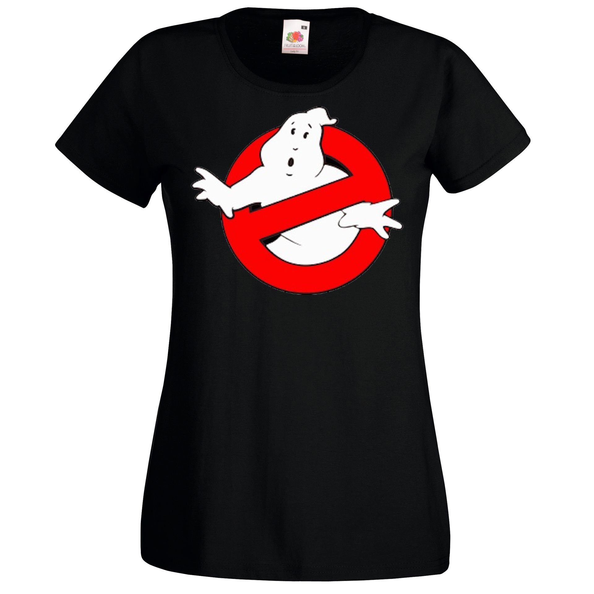 Youth Designz T-Shirt Ghostbusters Damen T-Shirt mit trendigen Frontprint Schwarz